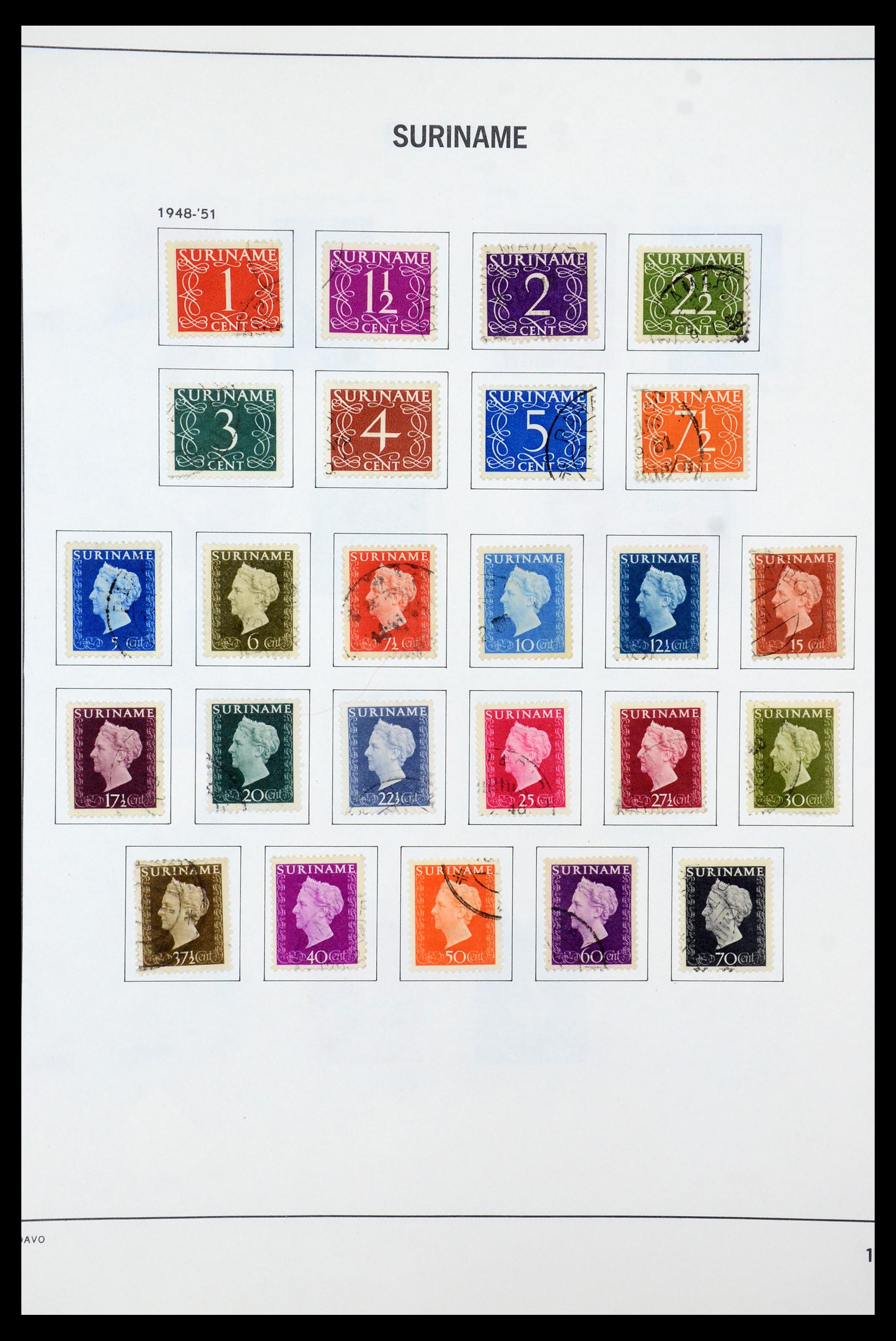 35595 017 - Postzegelverzameling 35595 Suriname 1873-1975.
