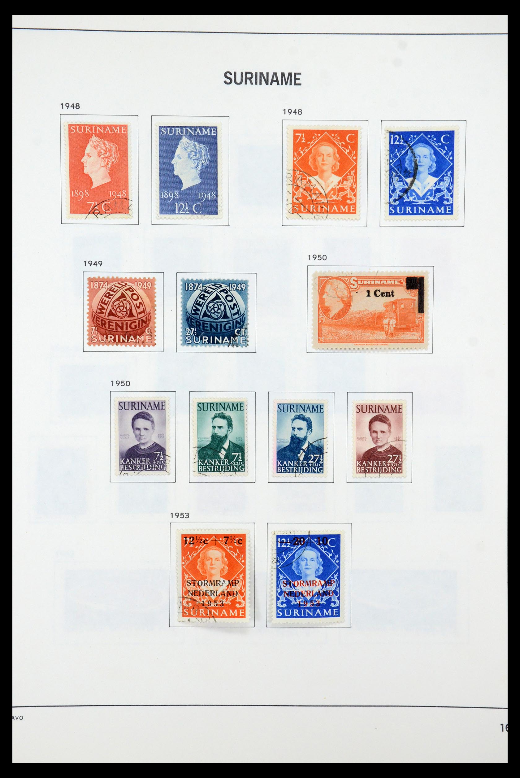 35595 018 - Postzegelverzameling 35595 Suriname 1873-1975.