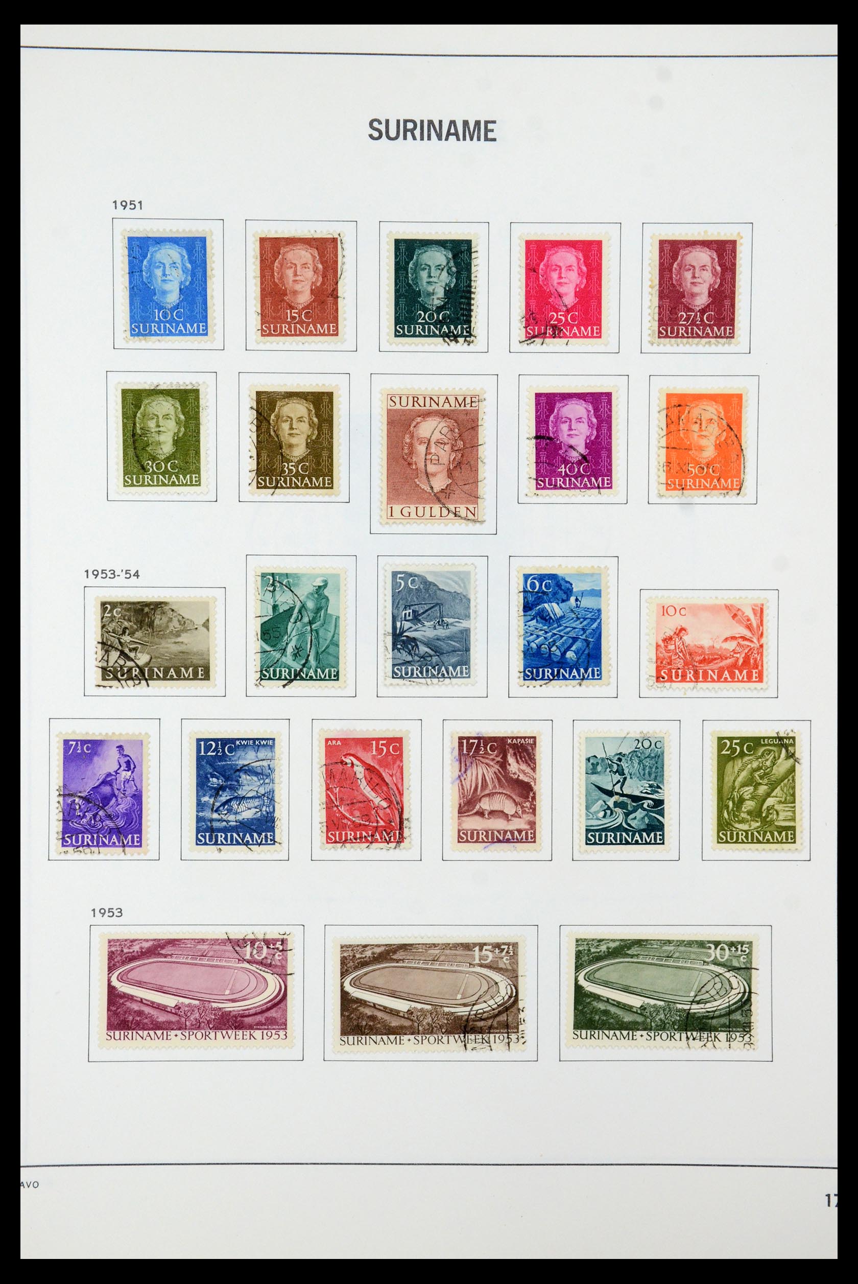 35595 020 - Postzegelverzameling 35595 Suriname 1873-1975.