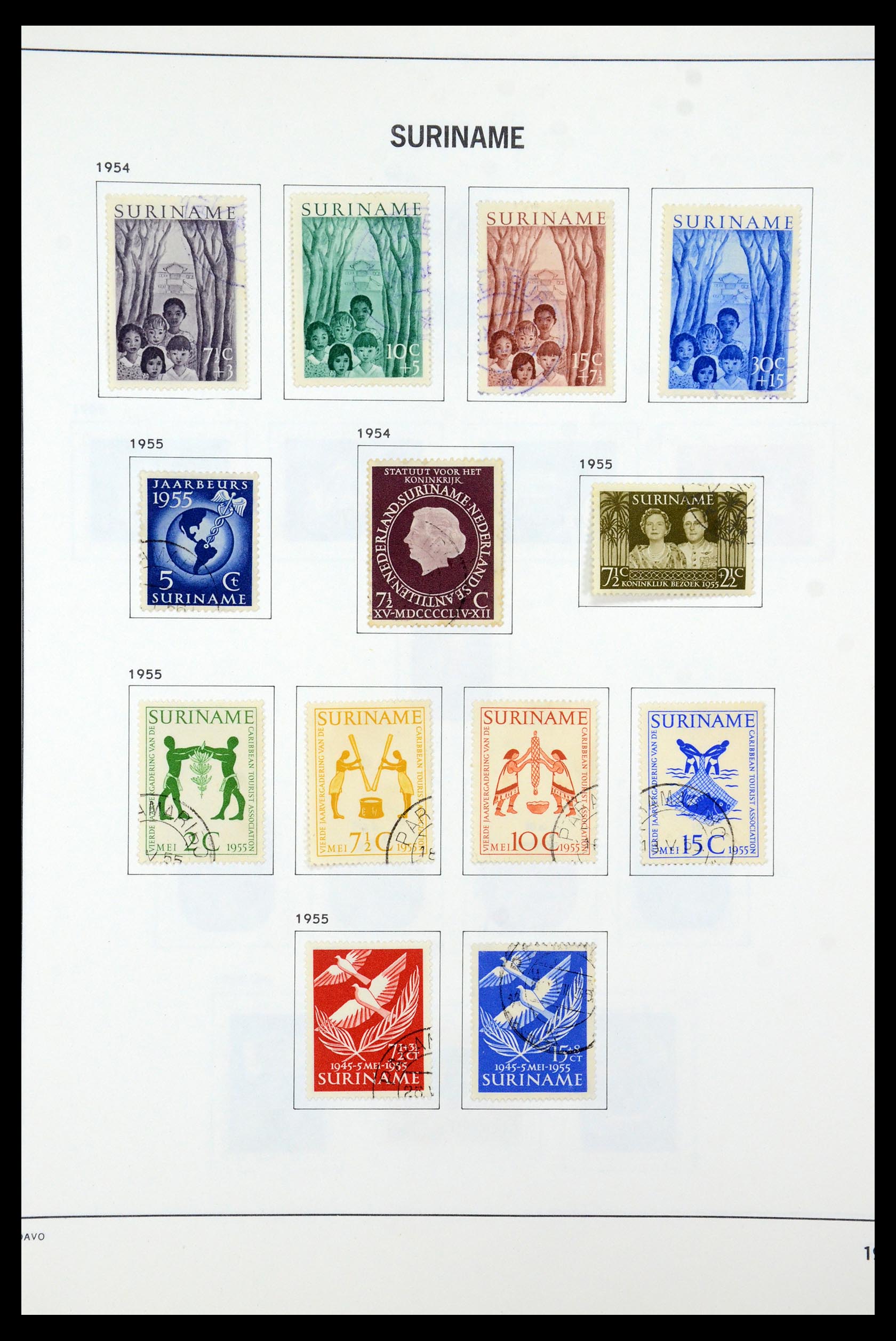 35595 022 - Postzegelverzameling 35595 Suriname 1873-1975.