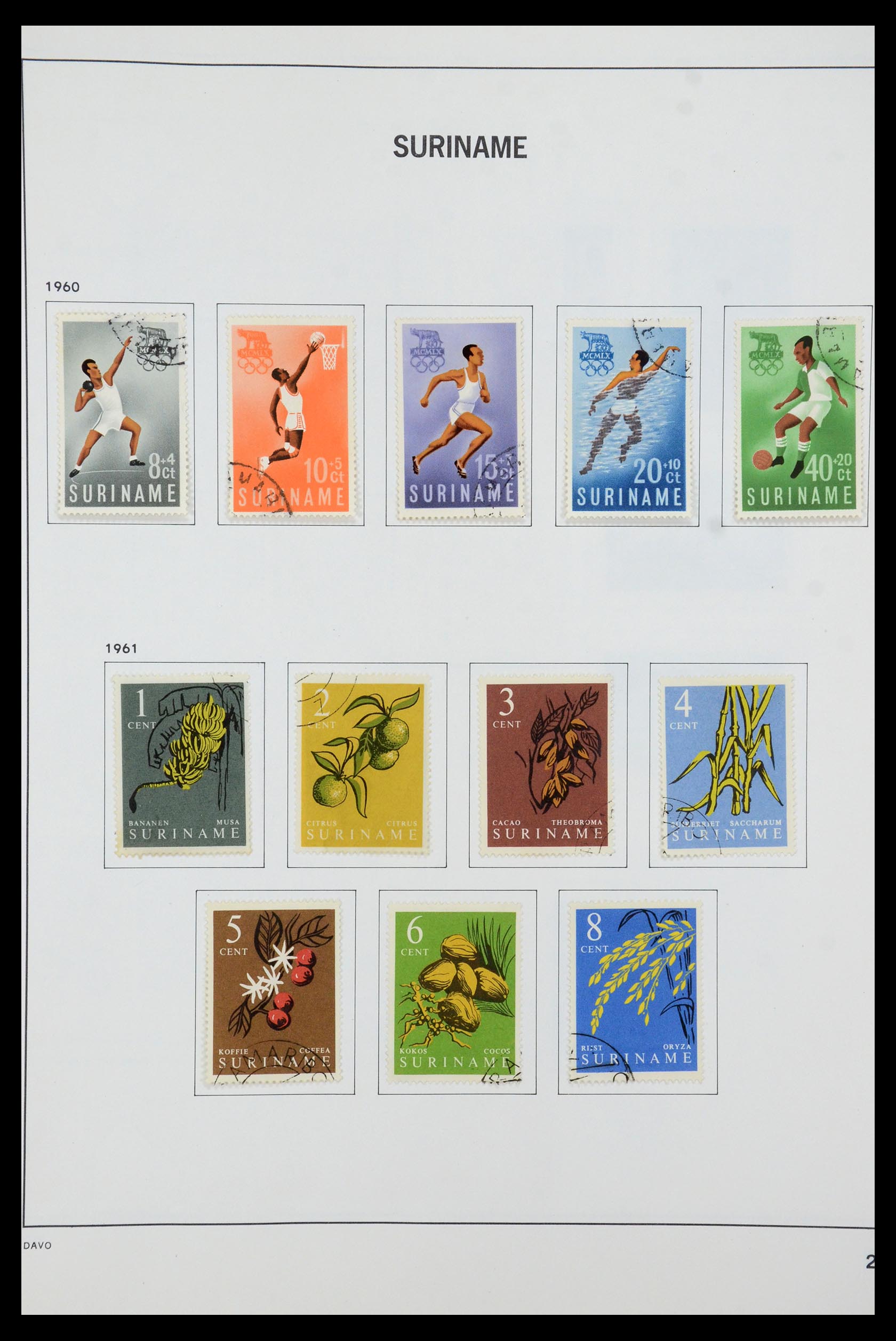 35595 025 - Postzegelverzameling 35595 Suriname 1873-1975.