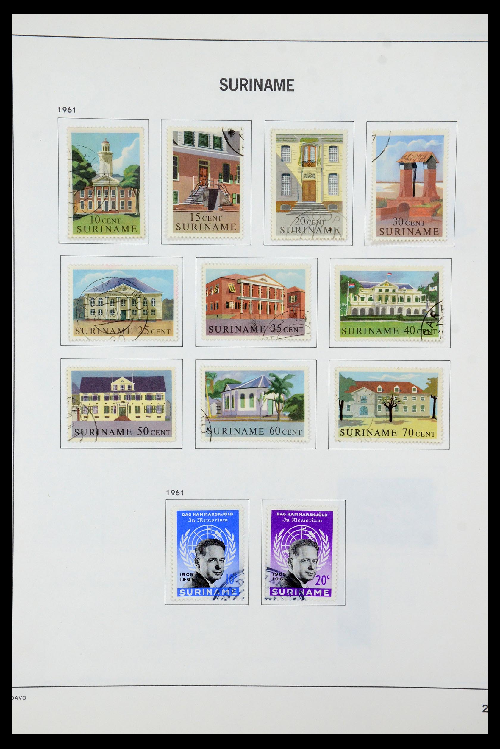 35595 027 - Postzegelverzameling 35595 Suriname 1873-1975.