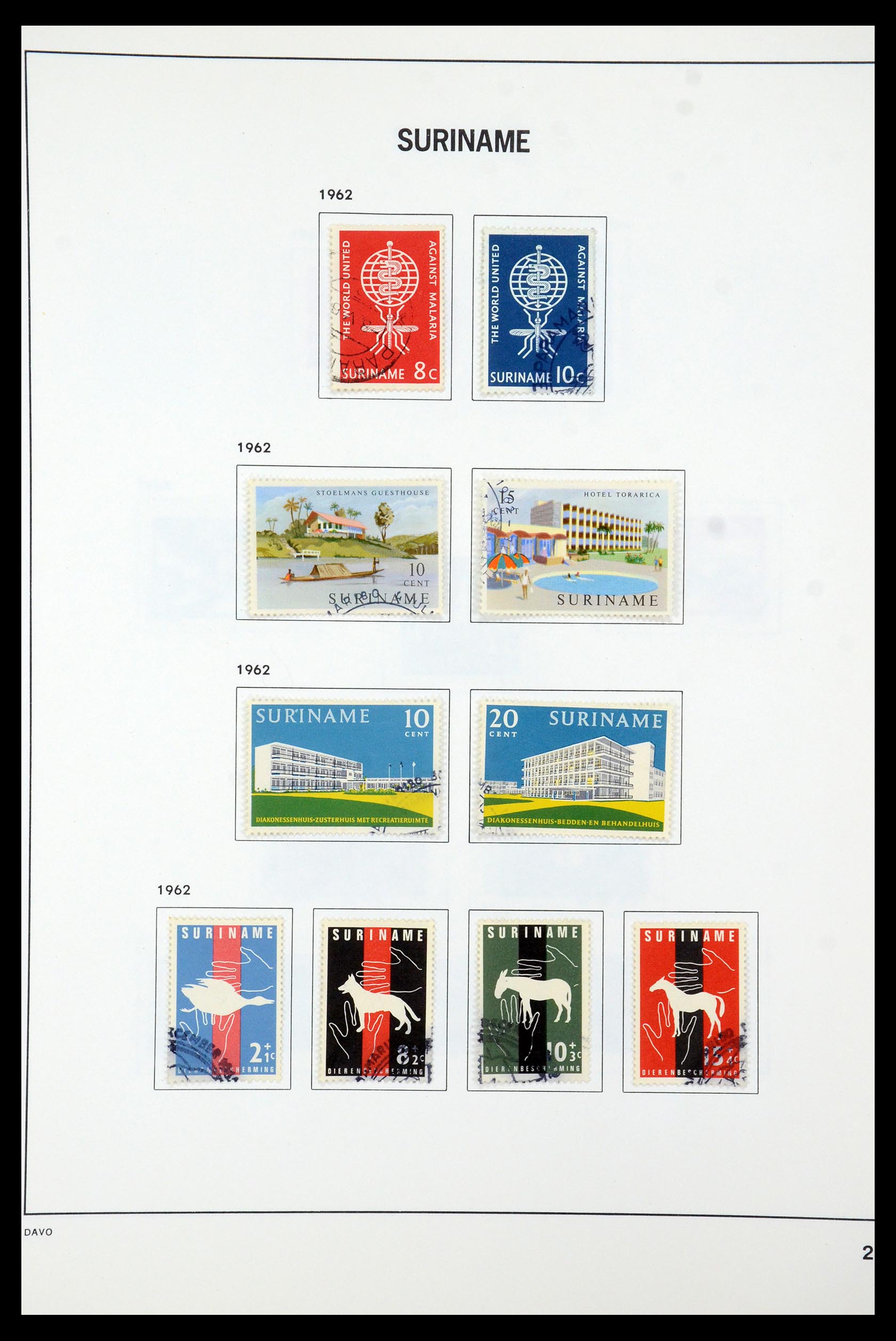 35595 030 - Postzegelverzameling 35595 Suriname 1873-1975.