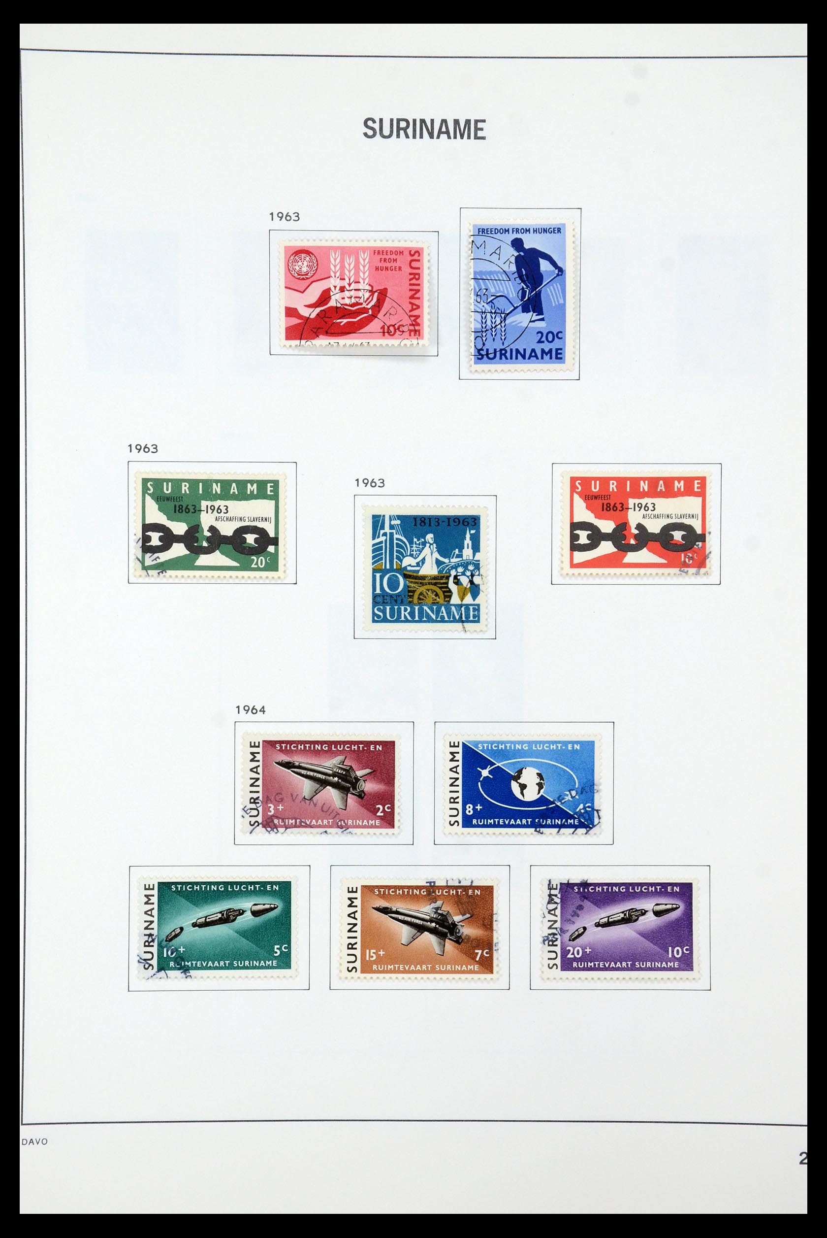 35595 031 - Postzegelverzameling 35595 Suriname 1873-1975.