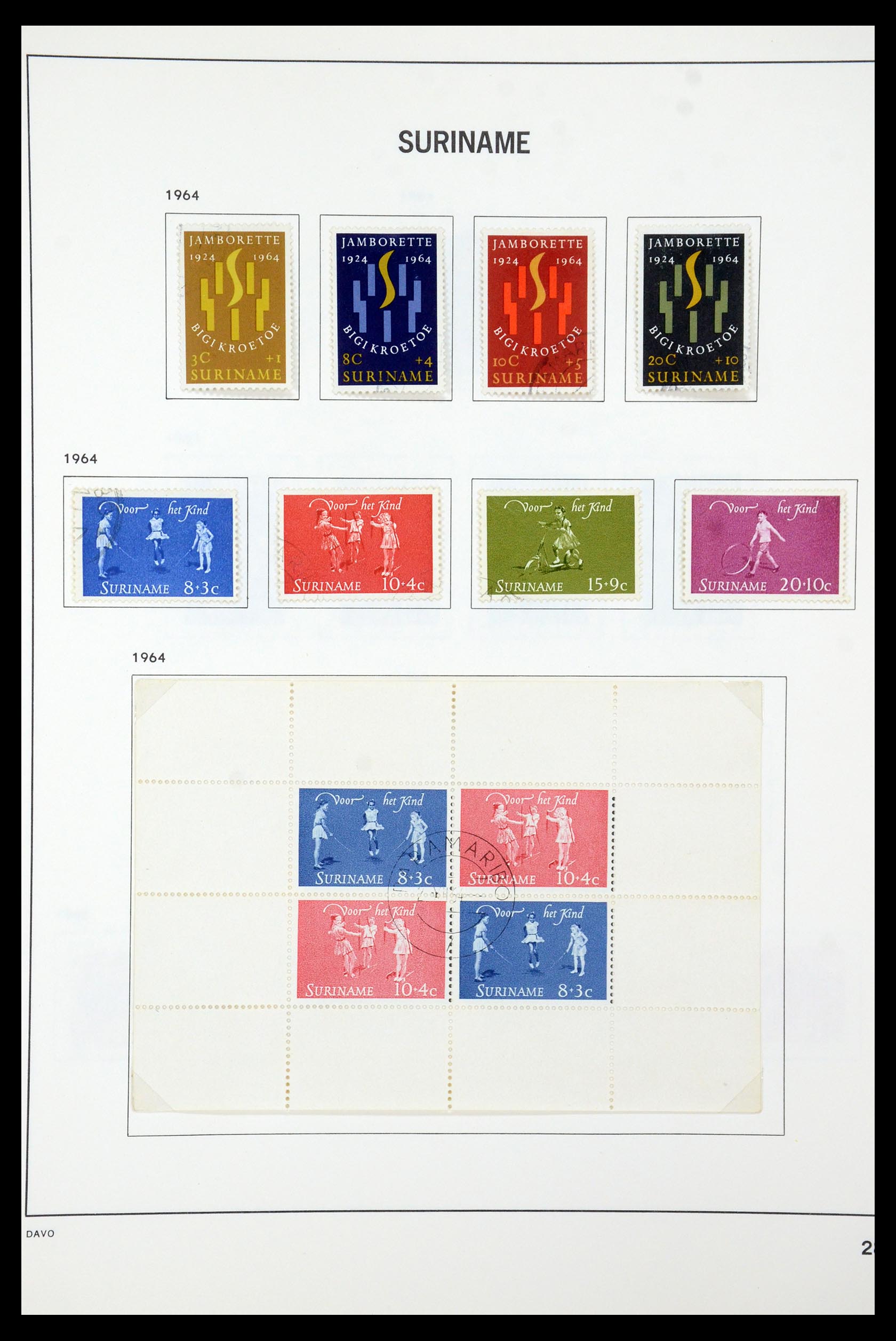 35595 033 - Postzegelverzameling 35595 Suriname 1873-1975.