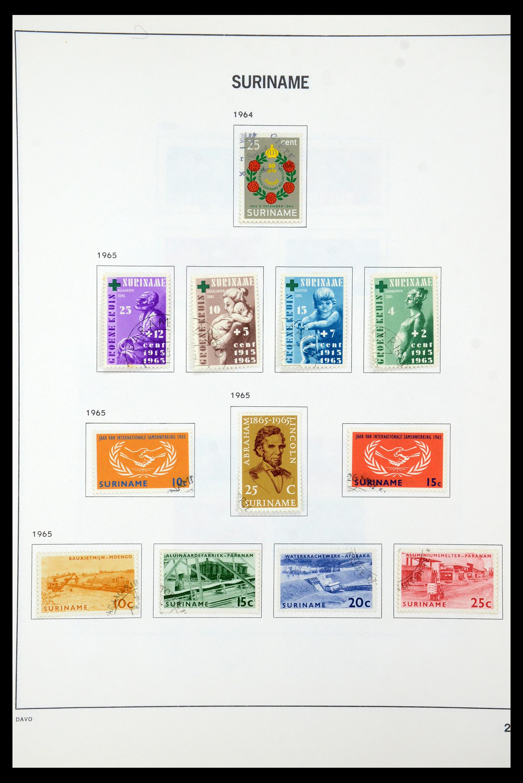 35595 034 - Postzegelverzameling 35595 Suriname 1873-1975.