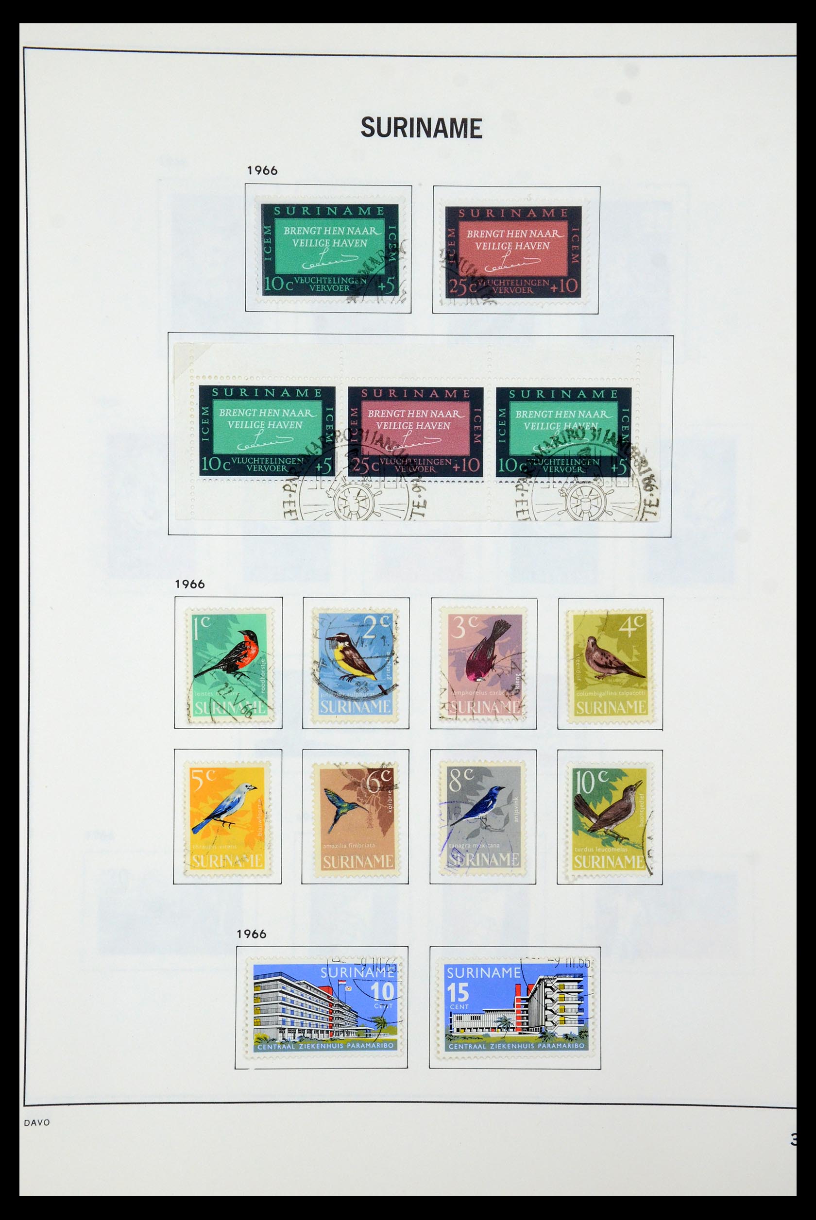 35595 036 - Postzegelverzameling 35595 Suriname 1873-1975.