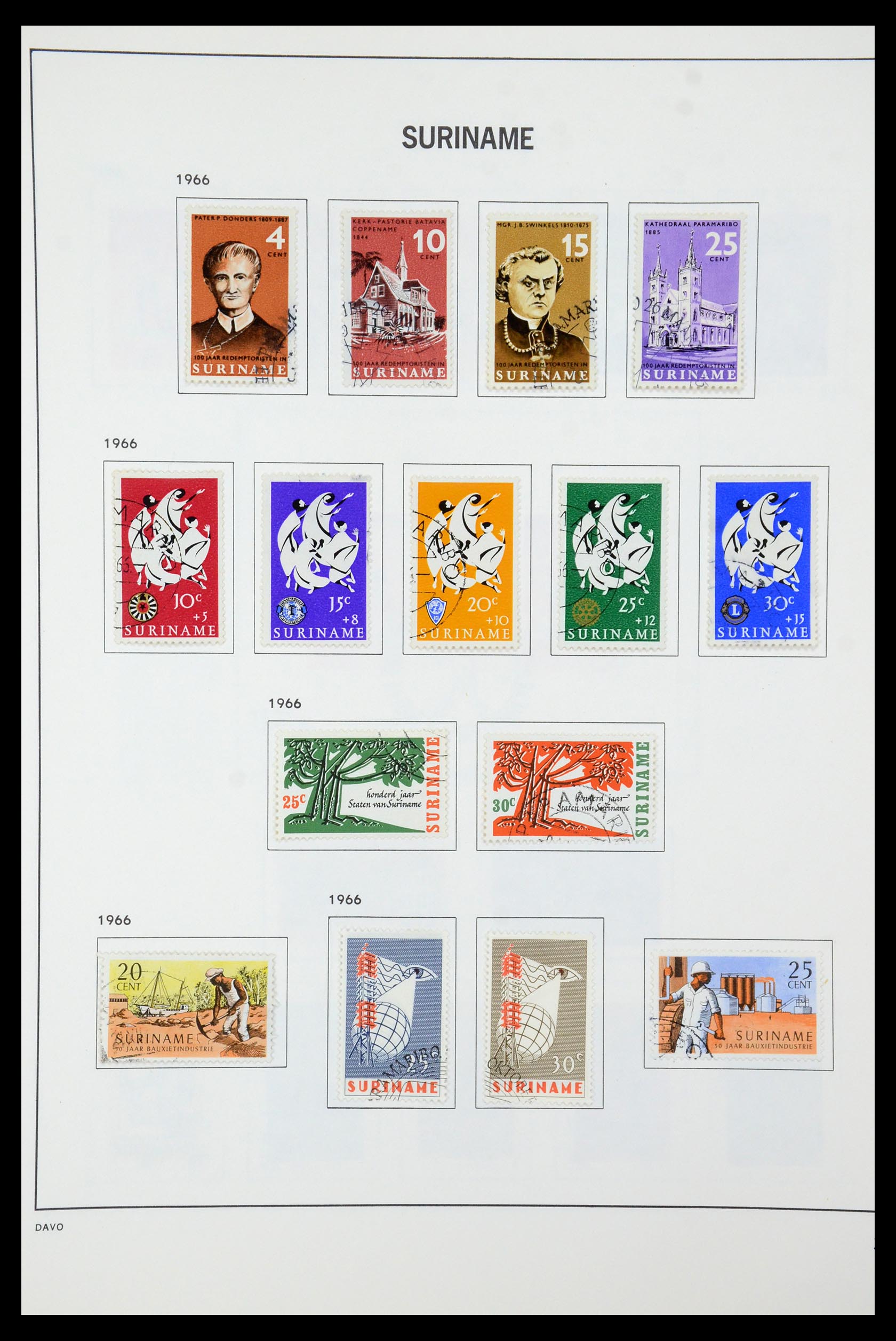 35595 037 - Postzegelverzameling 35595 Suriname 1873-1975.