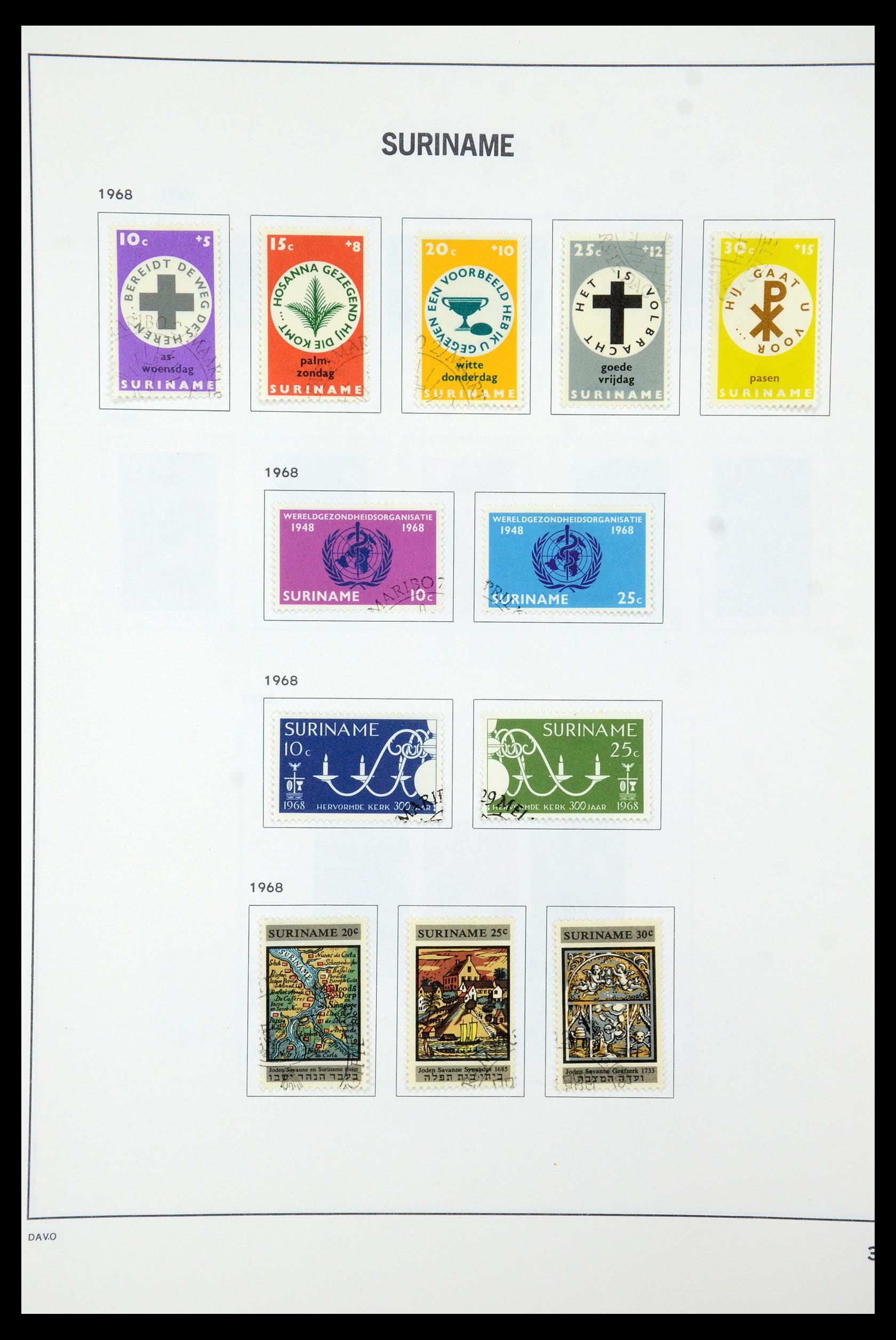 35595 040 - Postzegelverzameling 35595 Suriname 1873-1975.