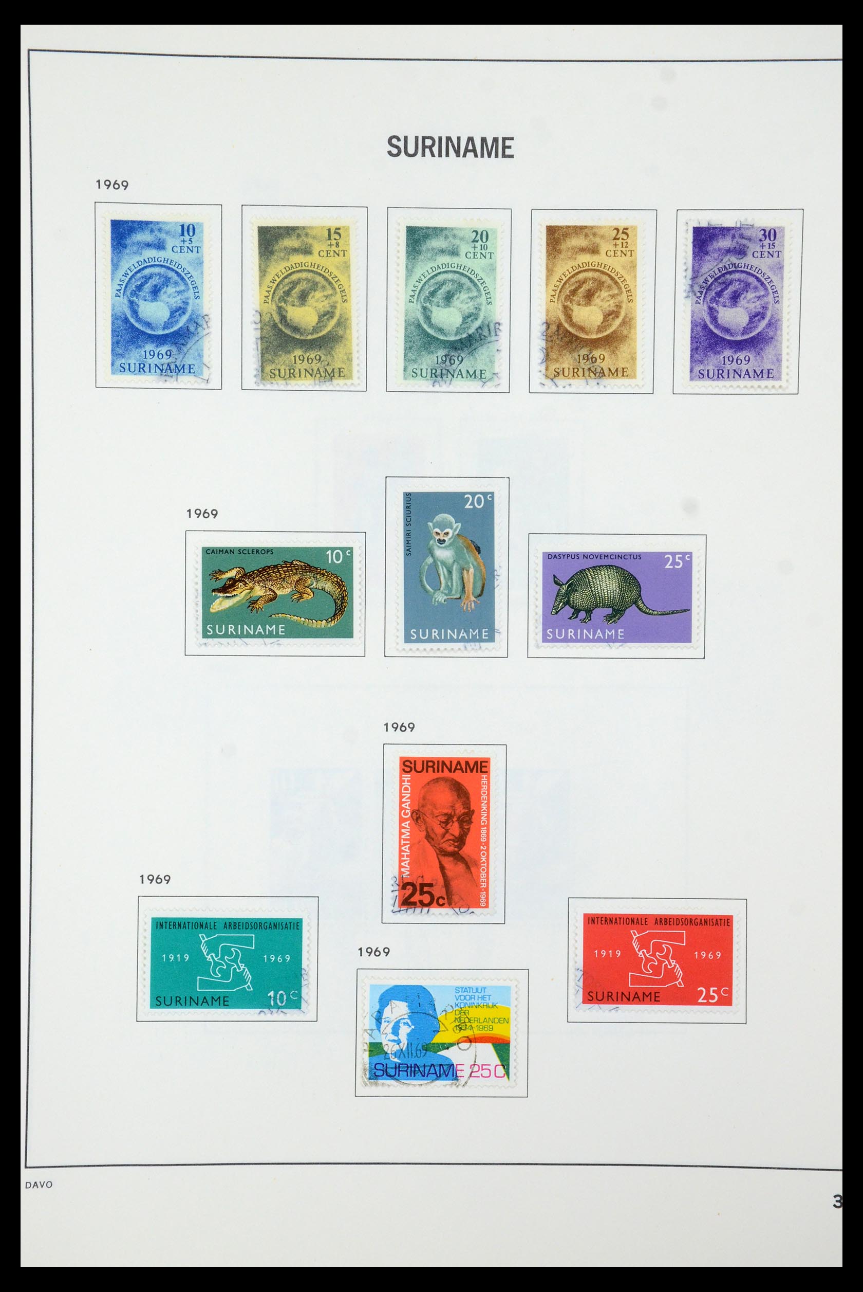35595 042 - Postzegelverzameling 35595 Suriname 1873-1975.