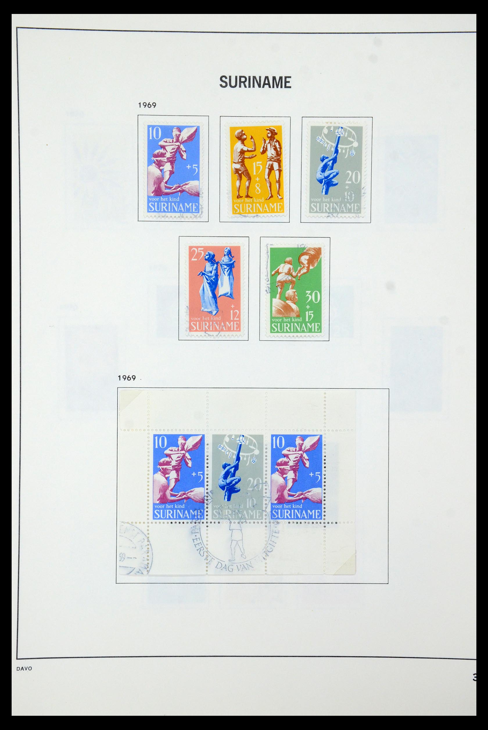 35595 043 - Postzegelverzameling 35595 Suriname 1873-1975.