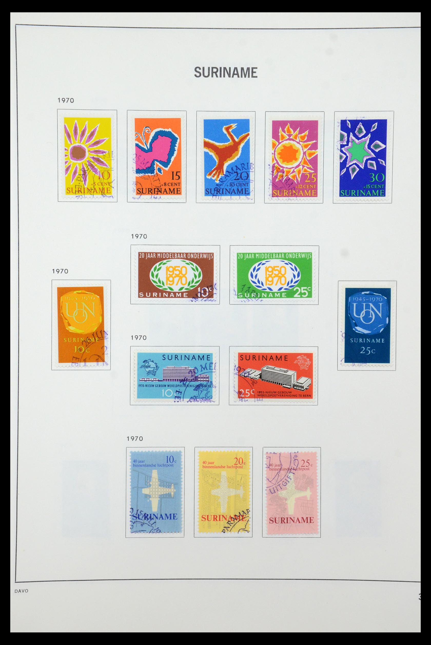 35595 044 - Postzegelverzameling 35595 Suriname 1873-1975.