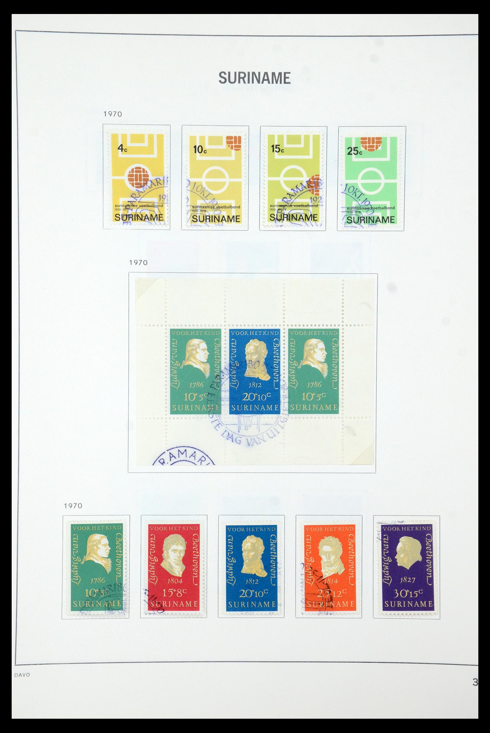 35595 045 - Postzegelverzameling 35595 Suriname 1873-1975.