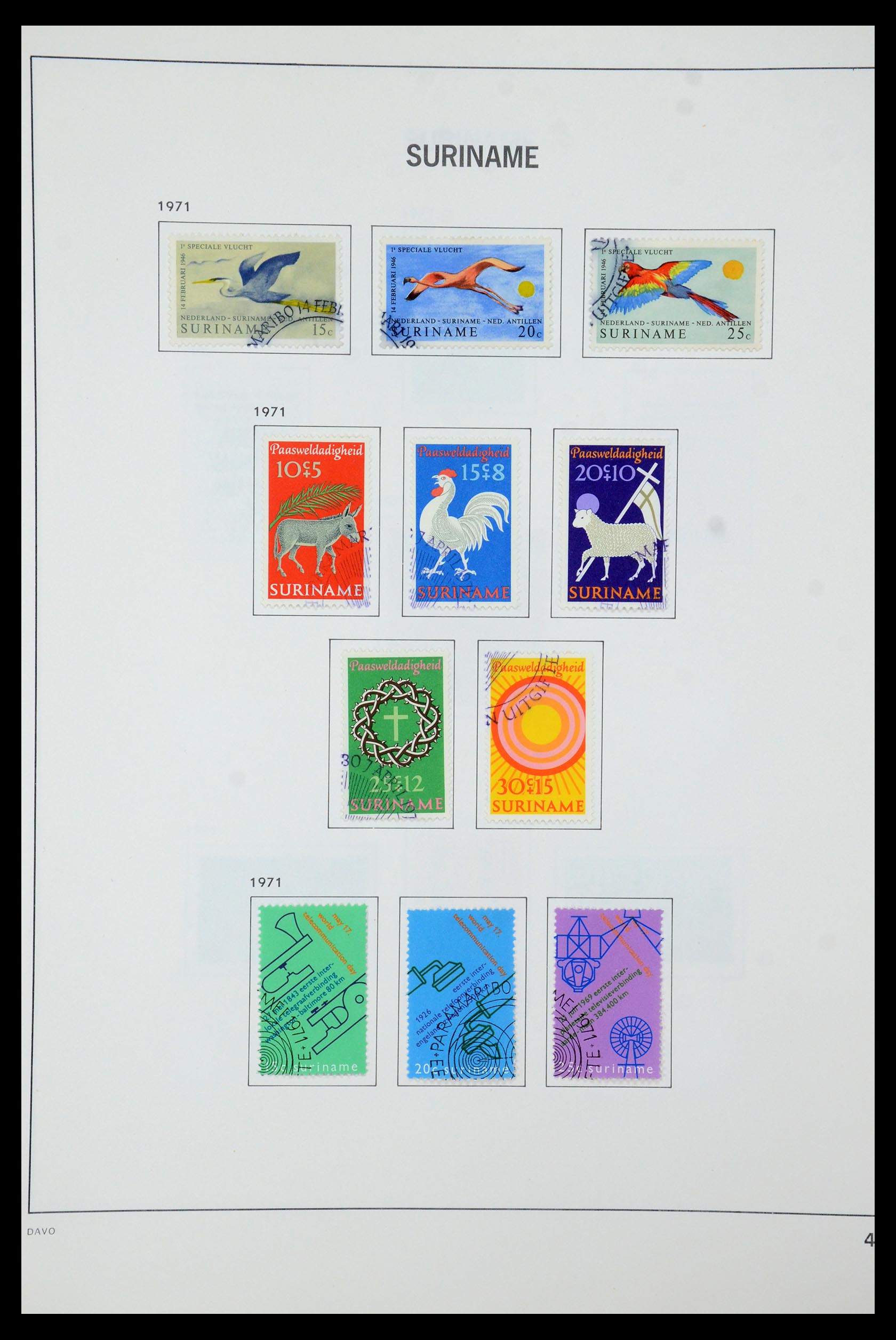 35595 046 - Postzegelverzameling 35595 Suriname 1873-1975.