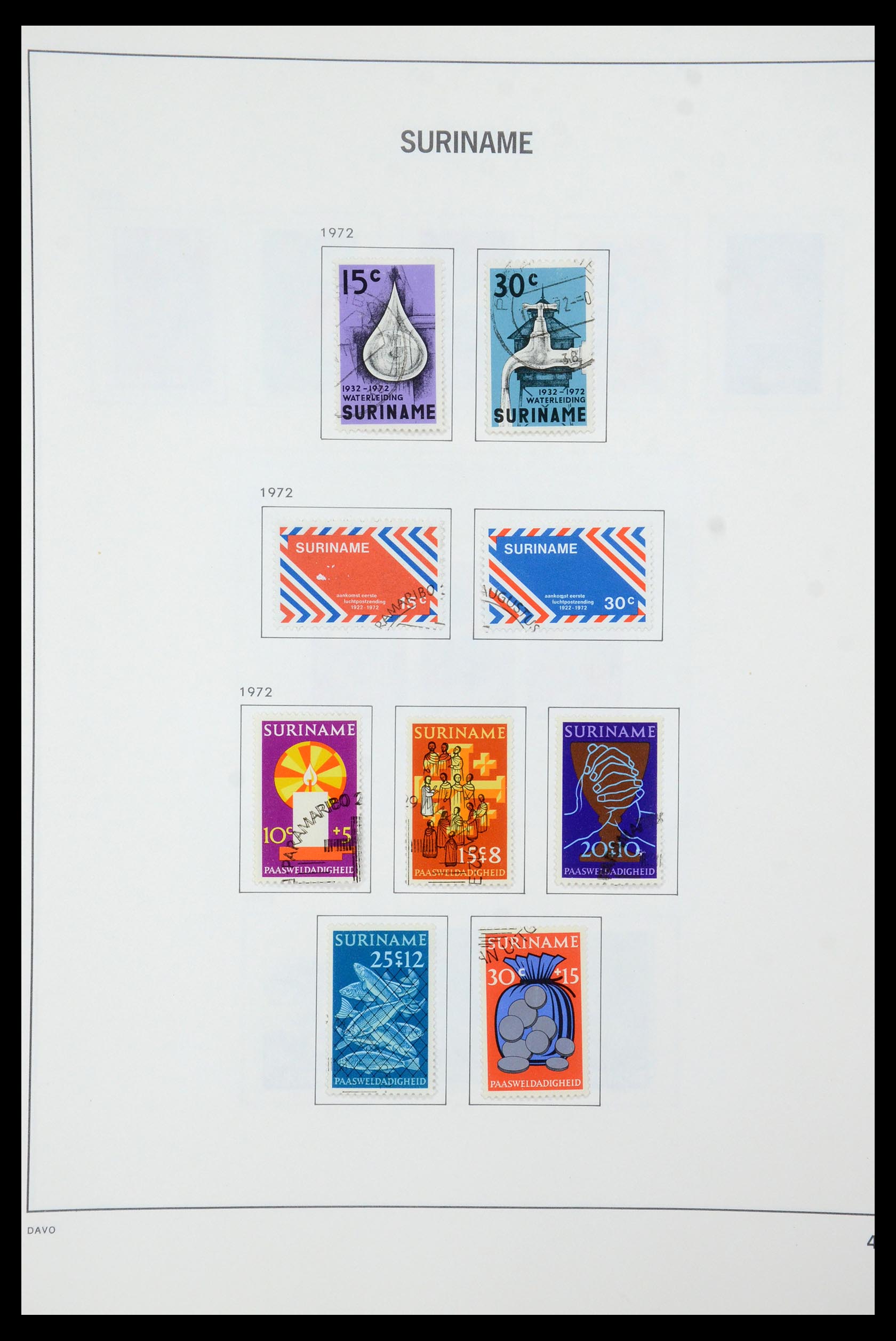 35595 049 - Postzegelverzameling 35595 Suriname 1873-1975.