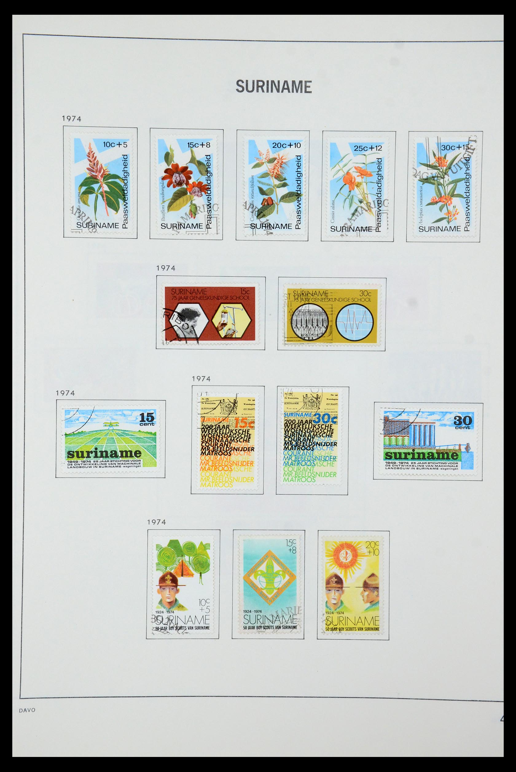 35595 053 - Postzegelverzameling 35595 Suriname 1873-1975.