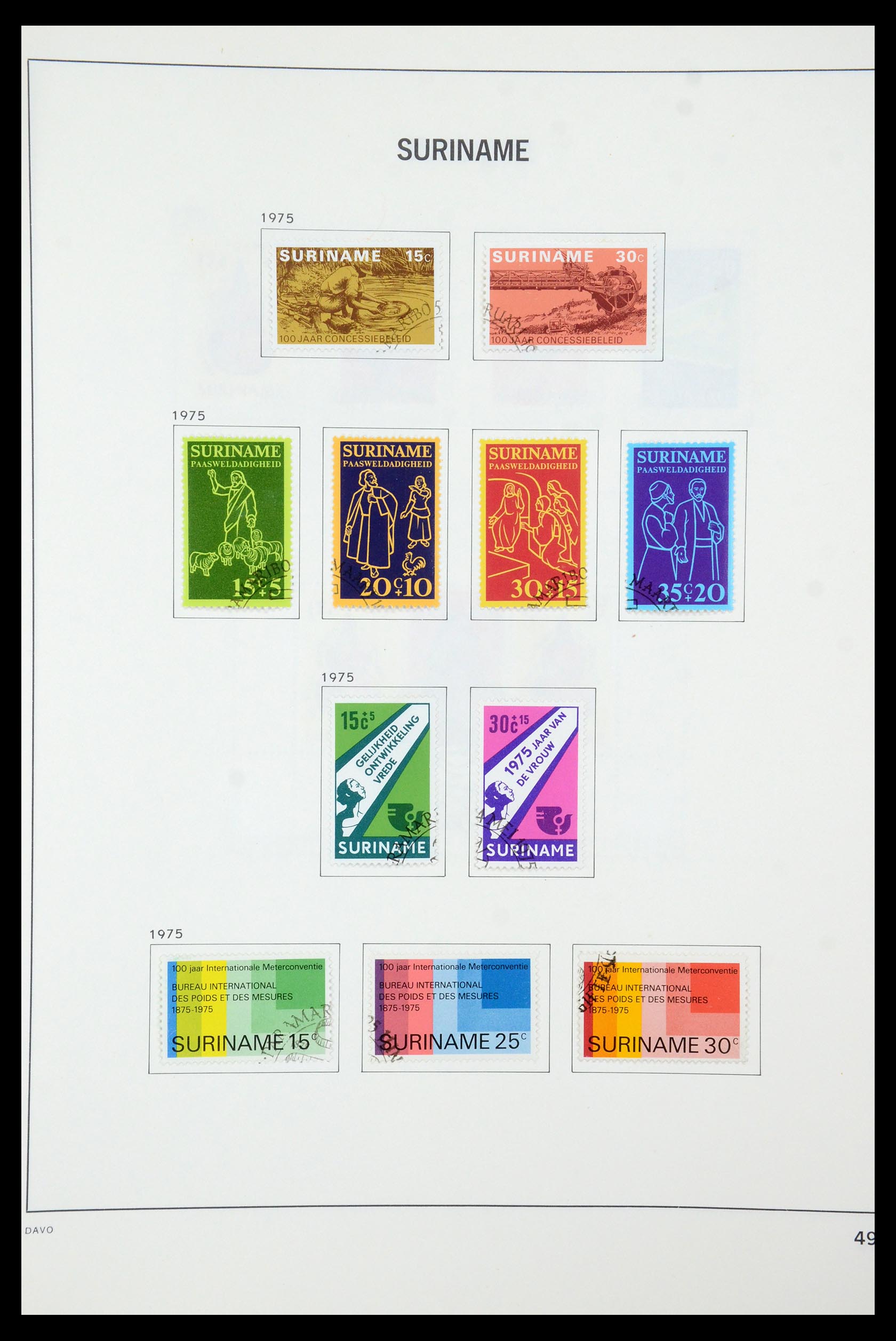 35595 055 - Postzegelverzameling 35595 Suriname 1873-1975.