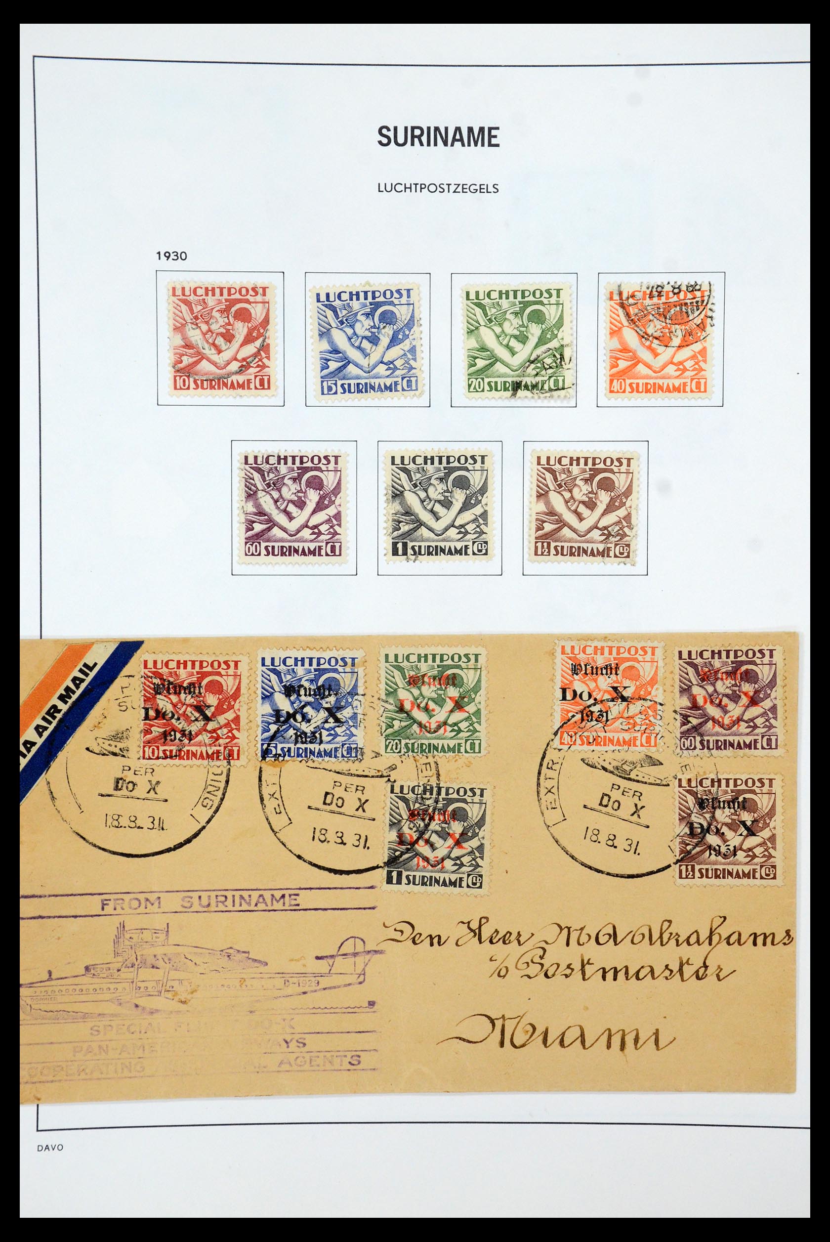 35595 057 - Postzegelverzameling 35595 Suriname 1873-1975.