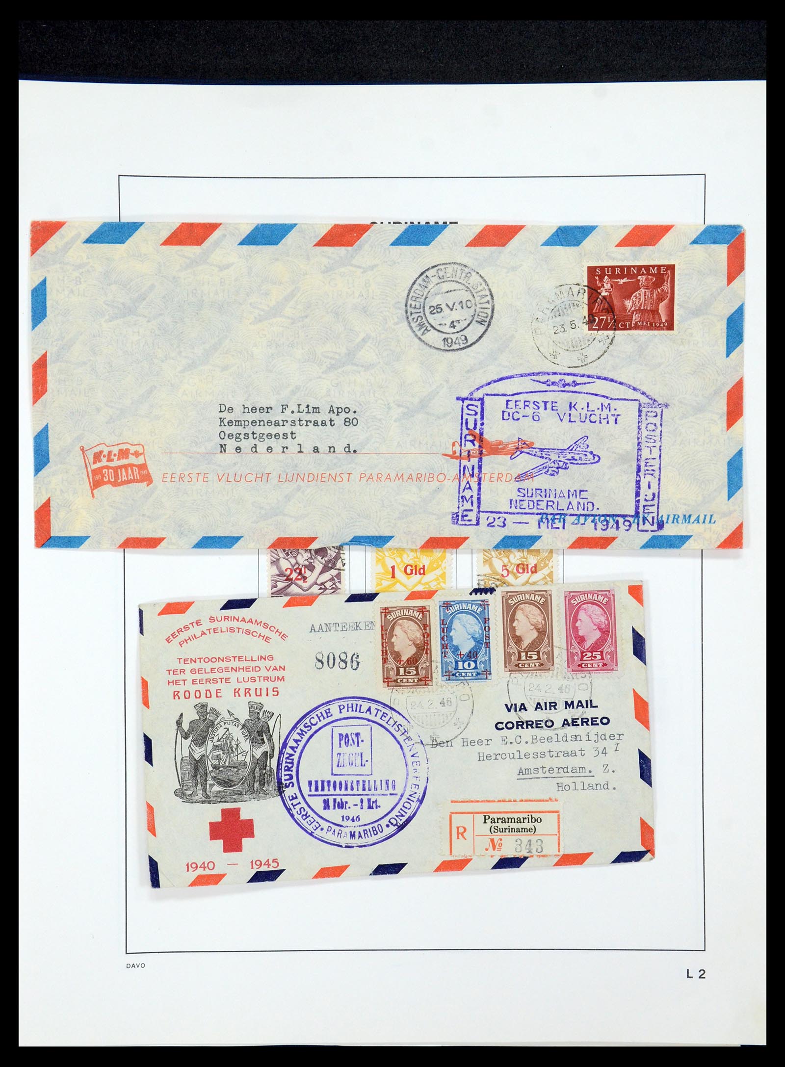 35595 058 - Postzegelverzameling 35595 Suriname 1873-1975.