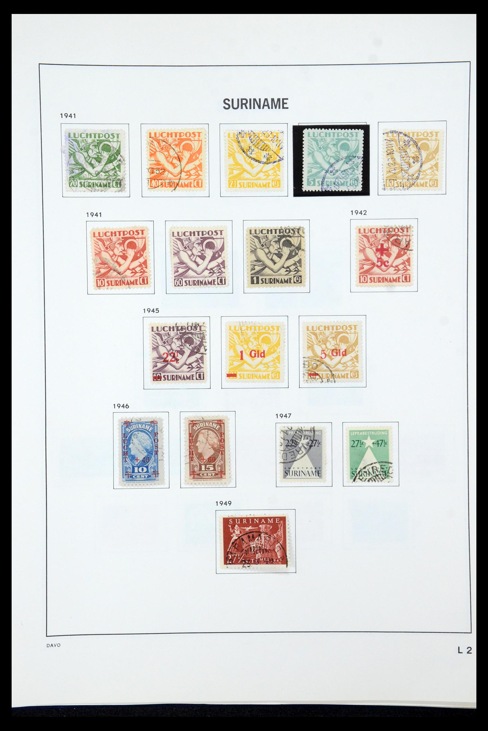 35595 059 - Postzegelverzameling 35595 Suriname 1873-1975.