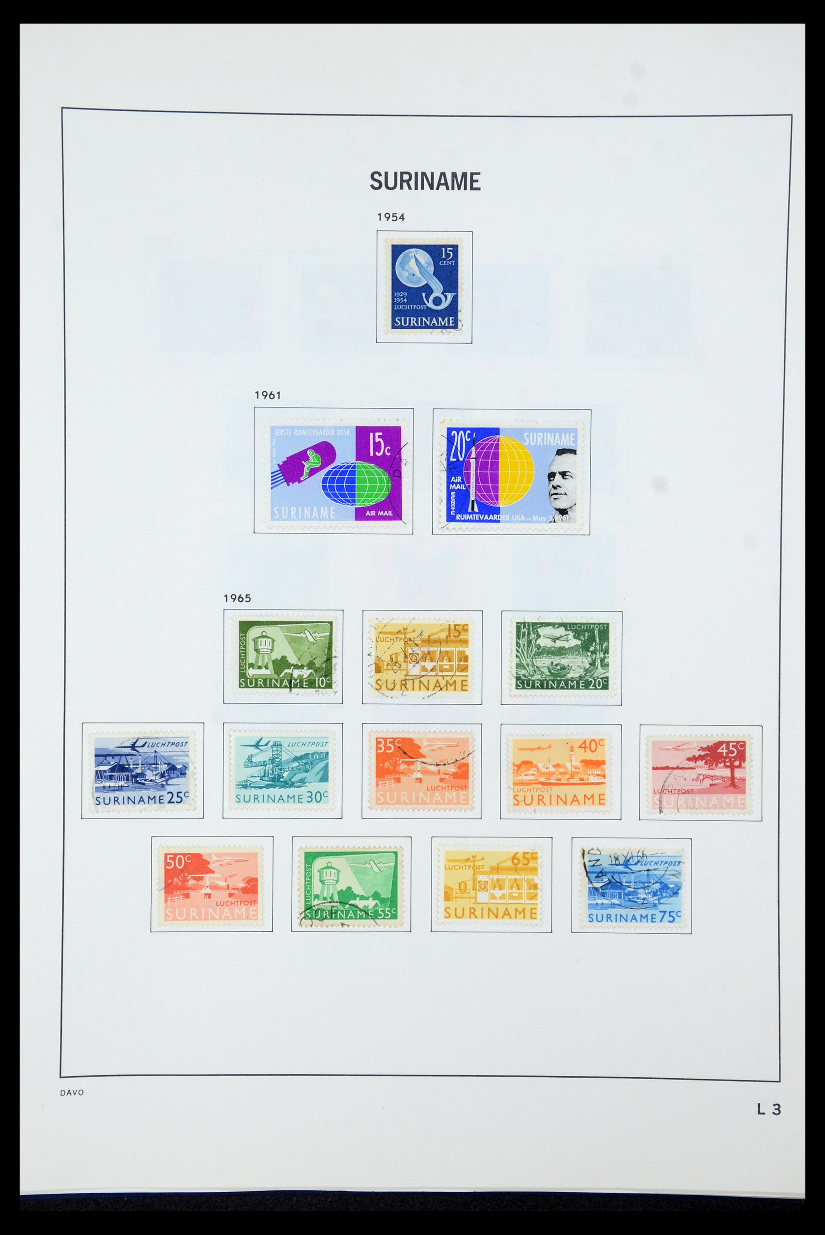 35595 060 - Postzegelverzameling 35595 Suriname 1873-1975.