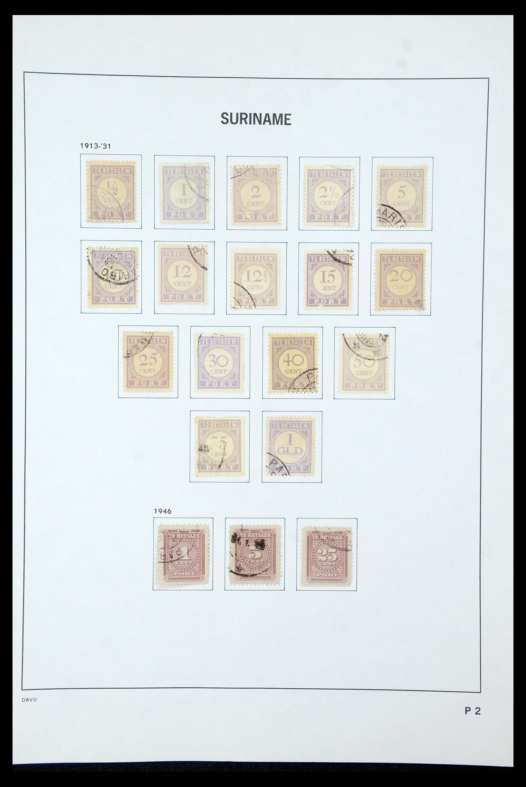 35595 063 - Postzegelverzameling 35595 Suriname 1873-1975.
