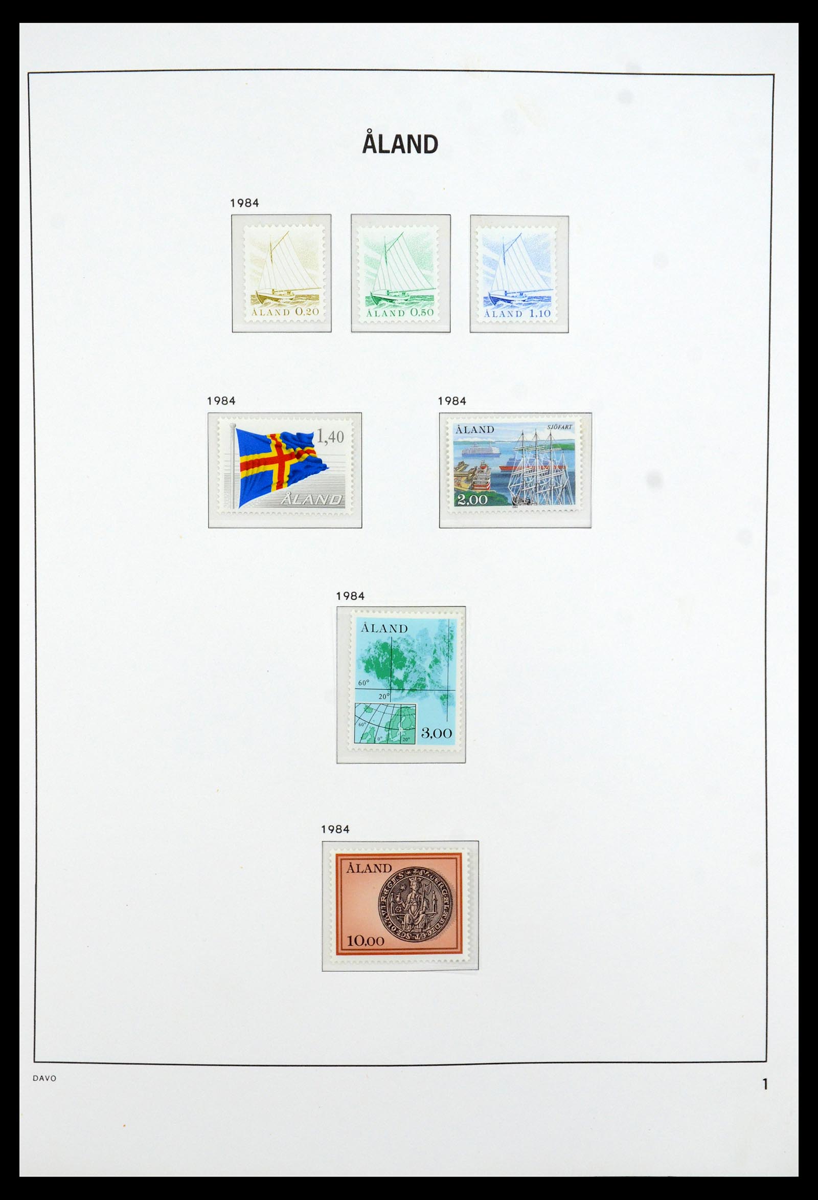 35597 003 - Postzegelverzameling 35597 Aland 1984-2004.