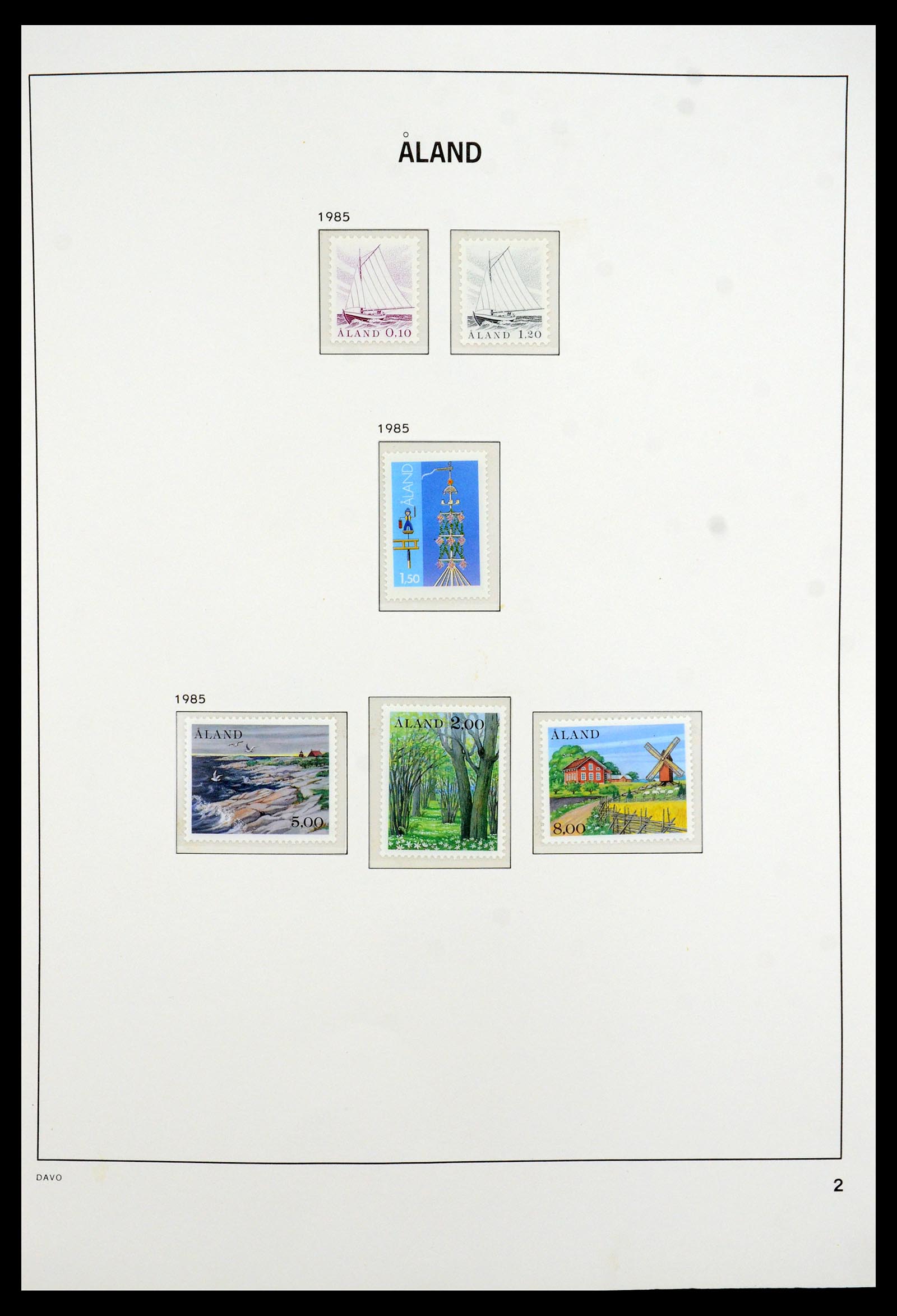 35597 004 - Postzegelverzameling 35597 Aland 1984-2004.