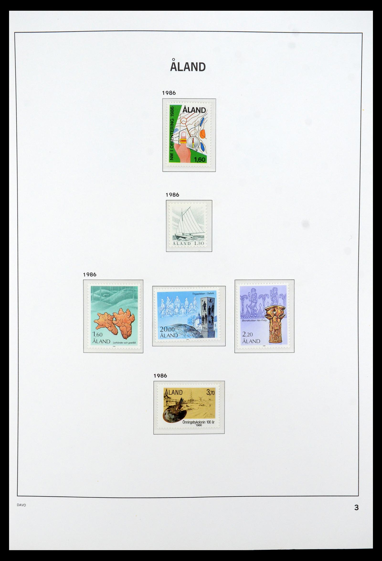 35597 005 - Postzegelverzameling 35597 Aland 1984-2004.