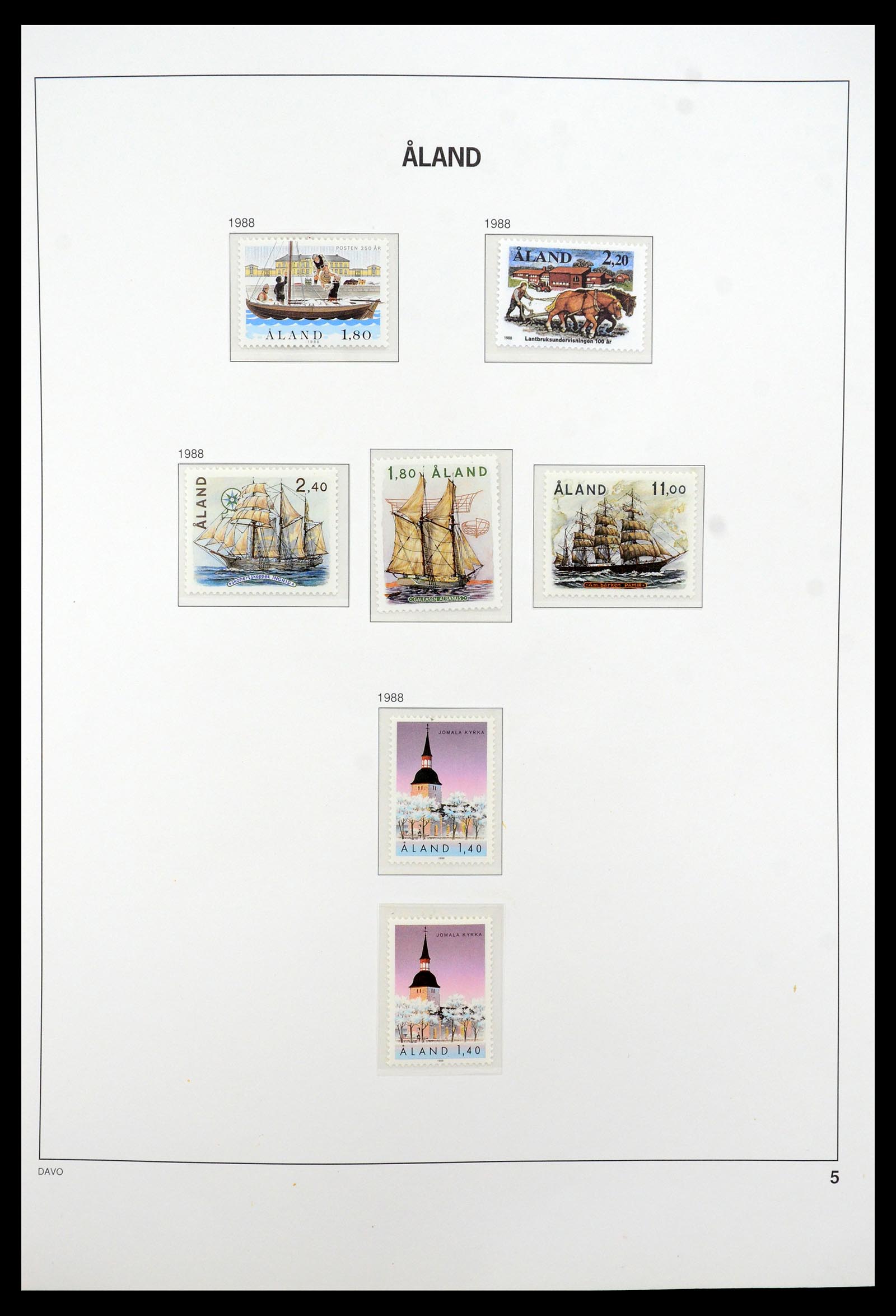 35597 007 - Postzegelverzameling 35597 Aland 1984-2004.
