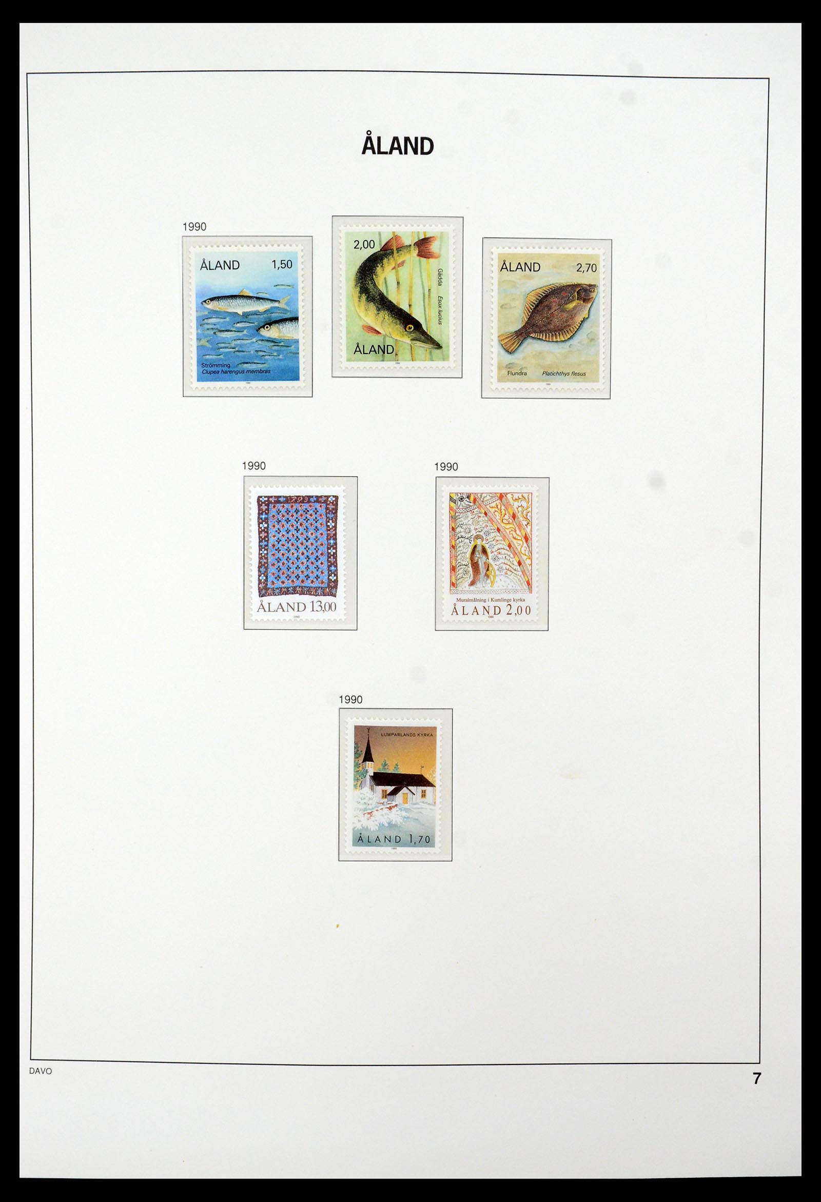 35597 010 - Postzegelverzameling 35597 Aland 1984-2004.