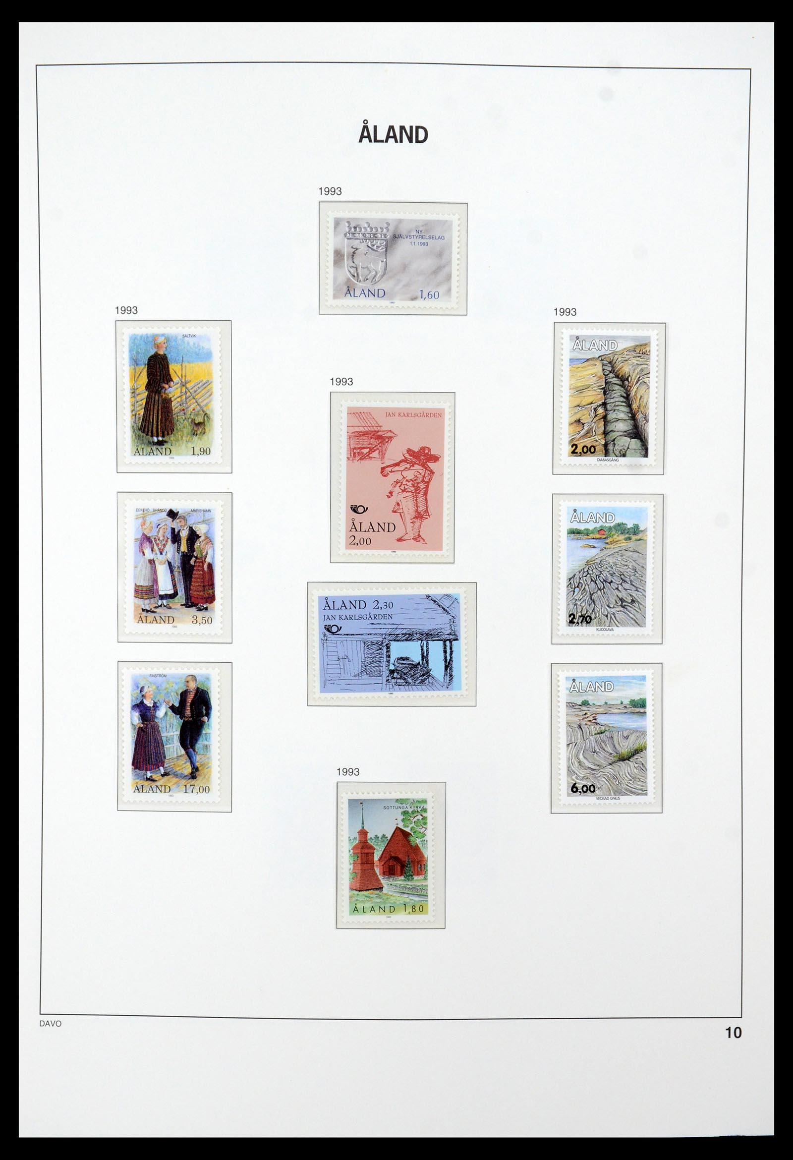 35597 013 - Postzegelverzameling 35597 Aland 1984-2004.