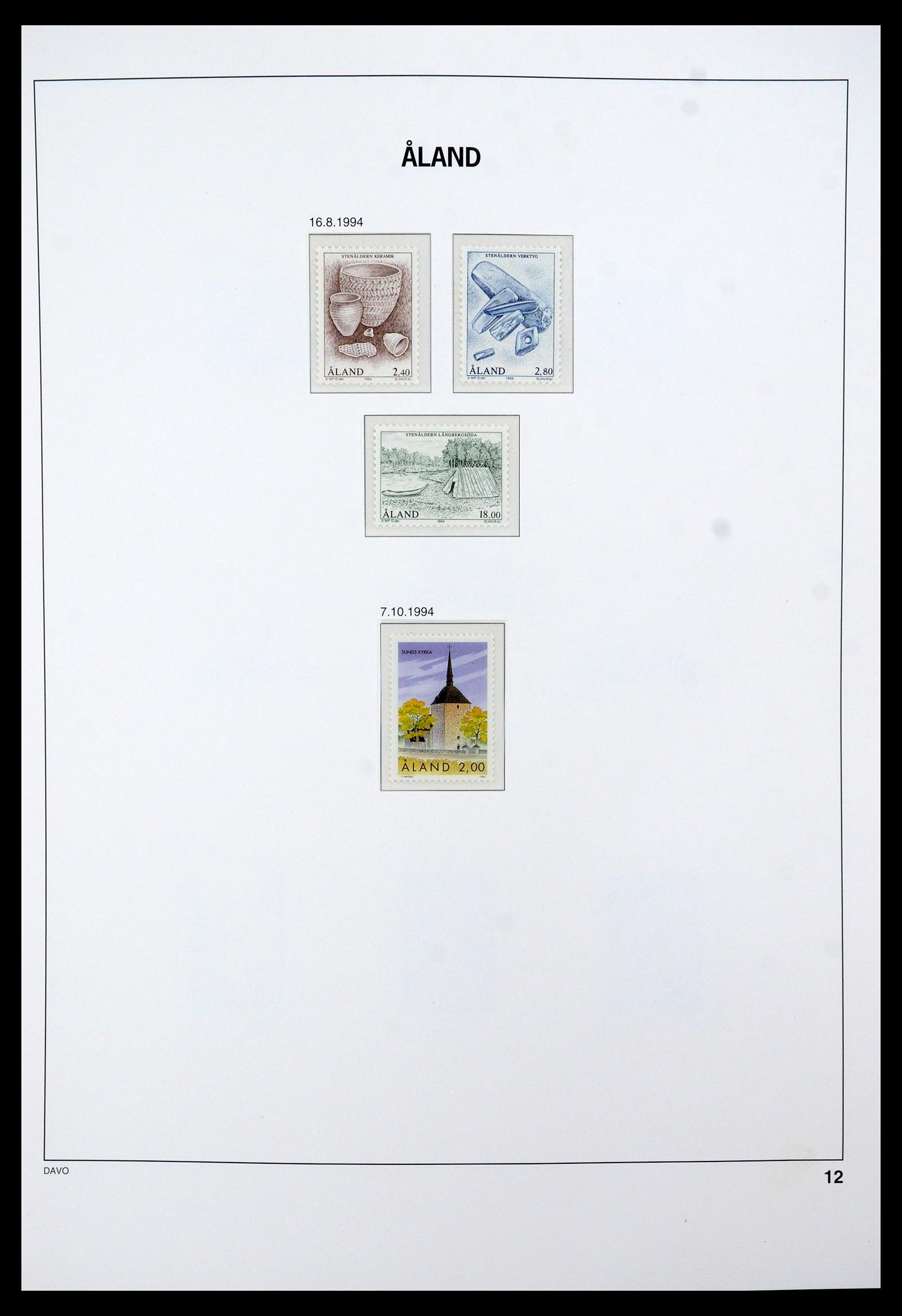 35597 015 - Postzegelverzameling 35597 Aland 1984-2004.