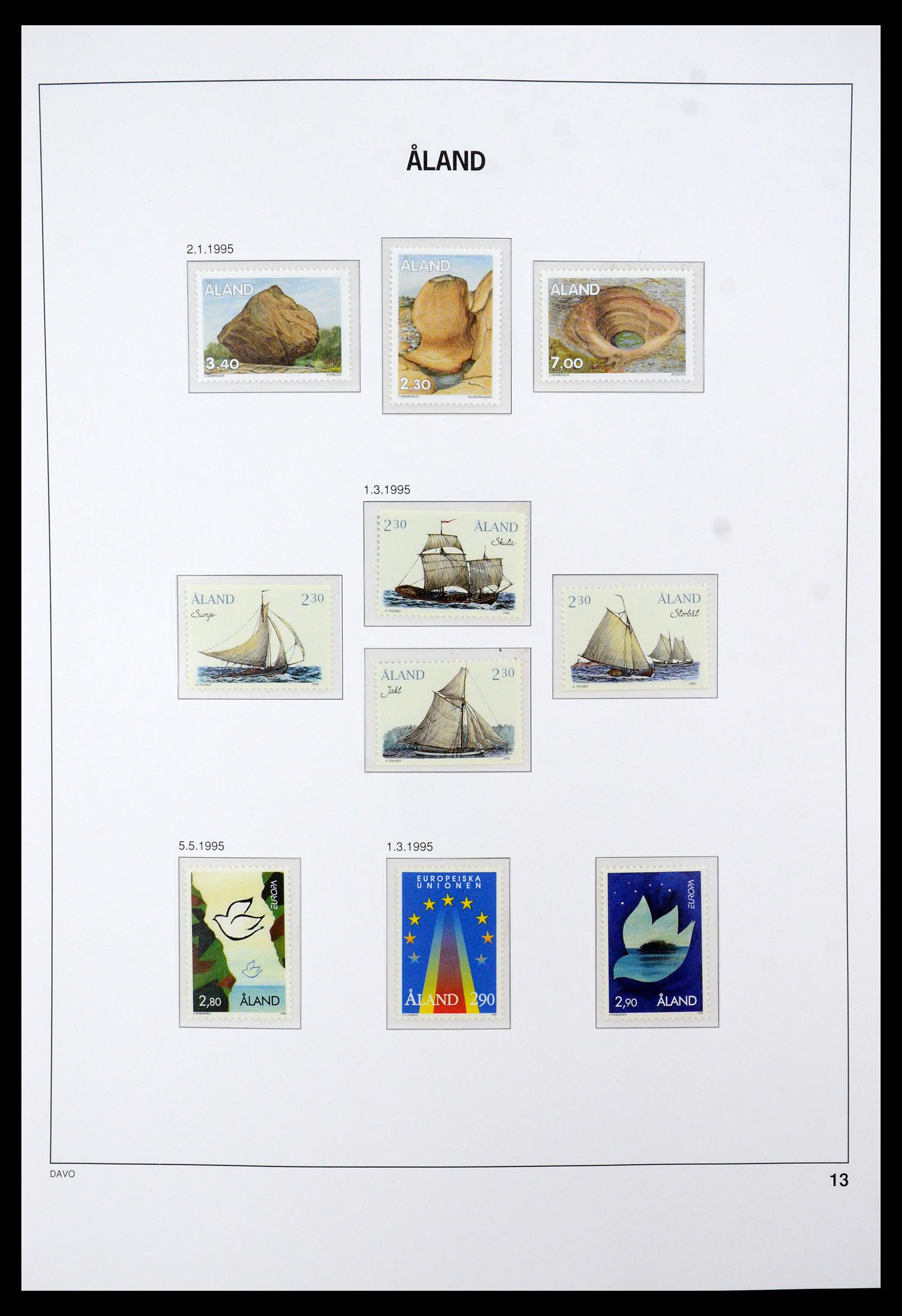 35597 016 - Postzegelverzameling 35597 Aland 1984-2004.