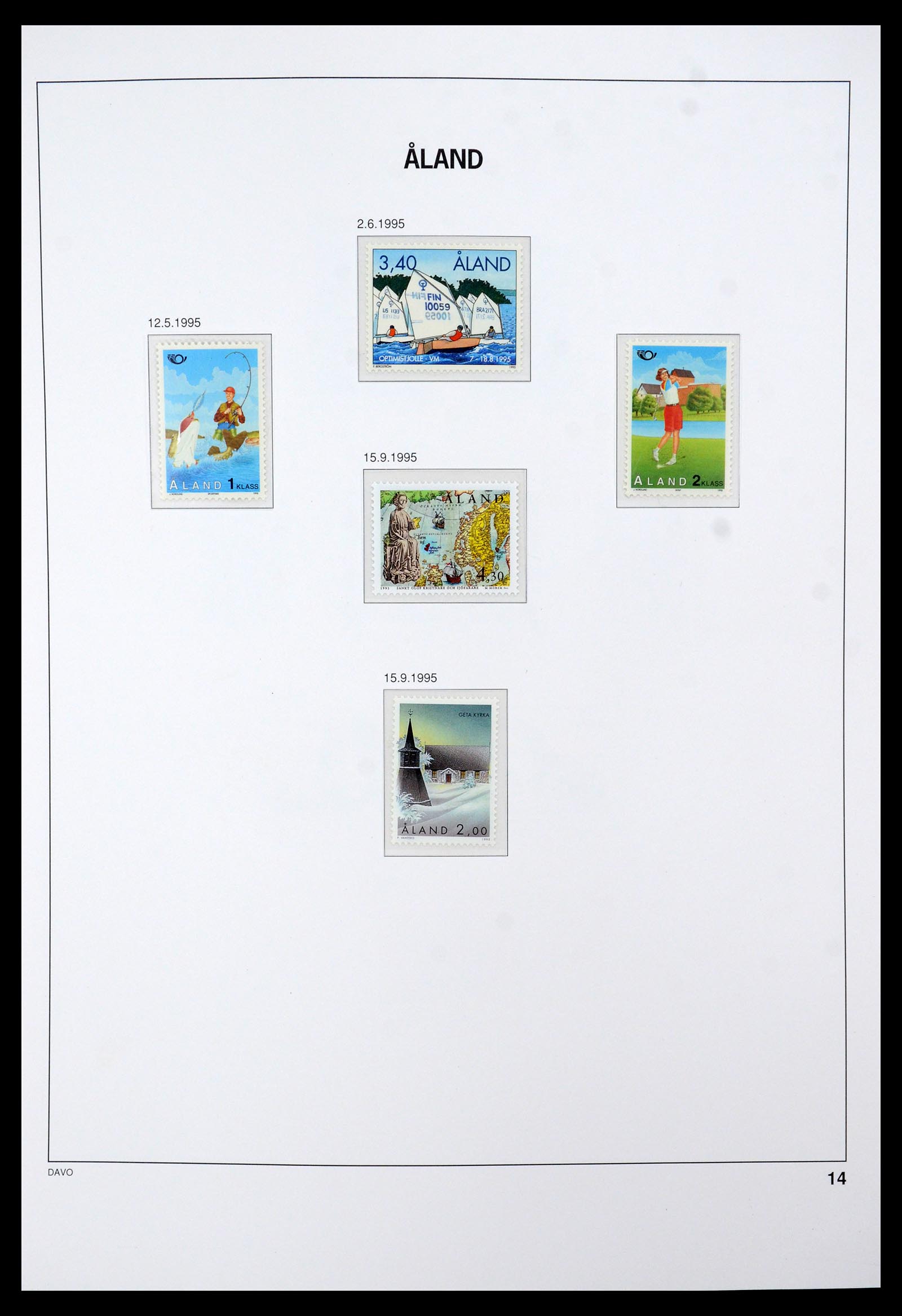 35597 017 - Postzegelverzameling 35597 Aland 1984-2004.