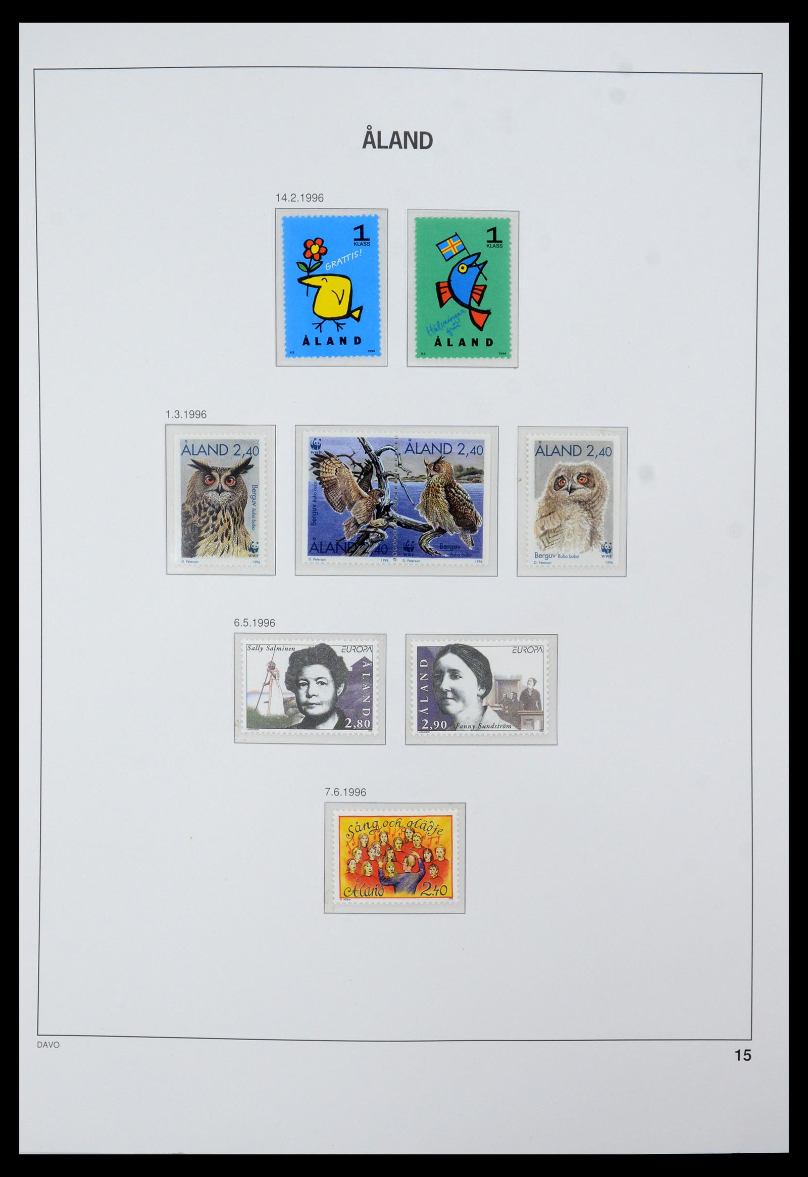 35597 018 - Postzegelverzameling 35597 Aland 1984-2004.