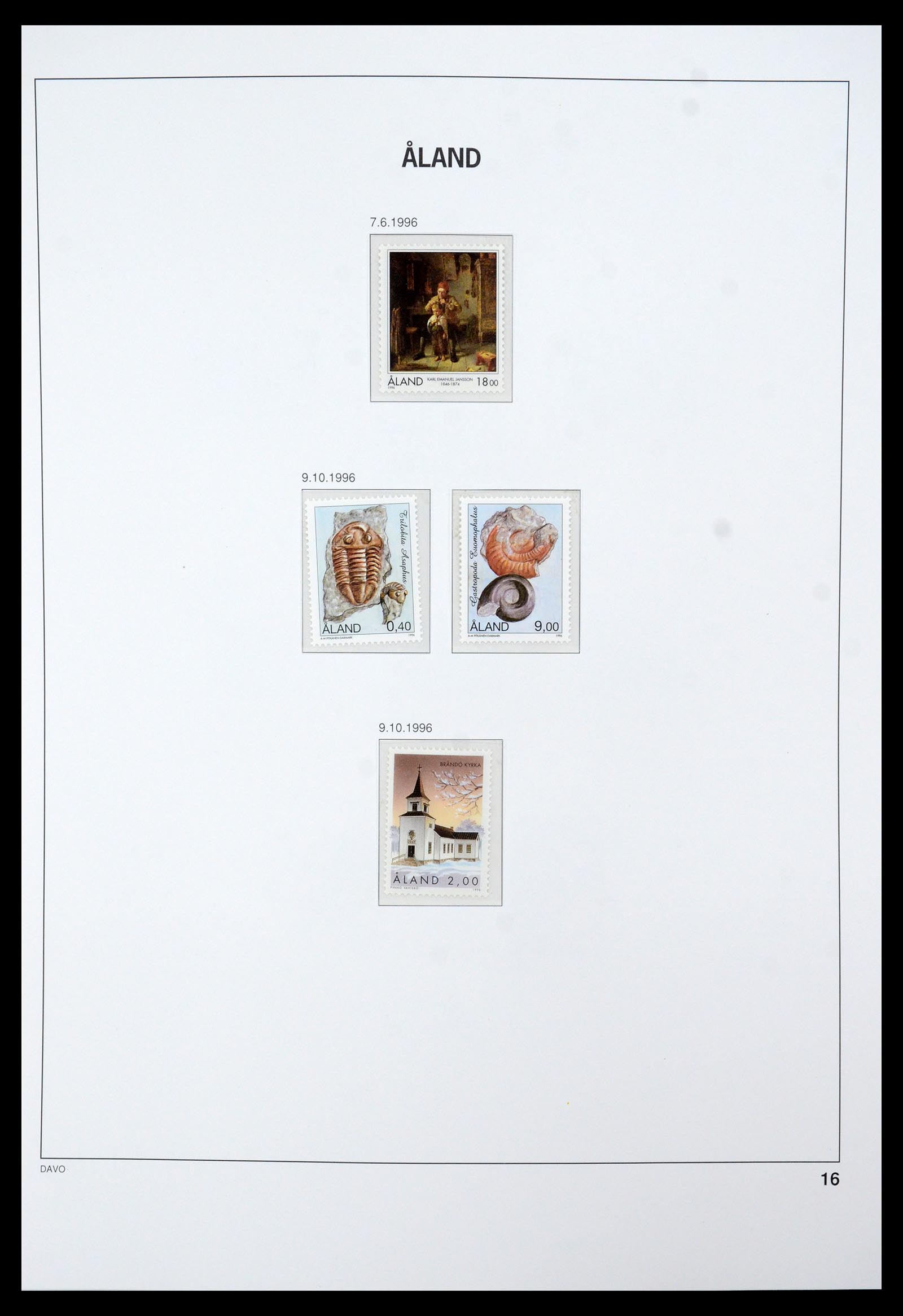 35597 019 - Postzegelverzameling 35597 Aland 1984-2004.