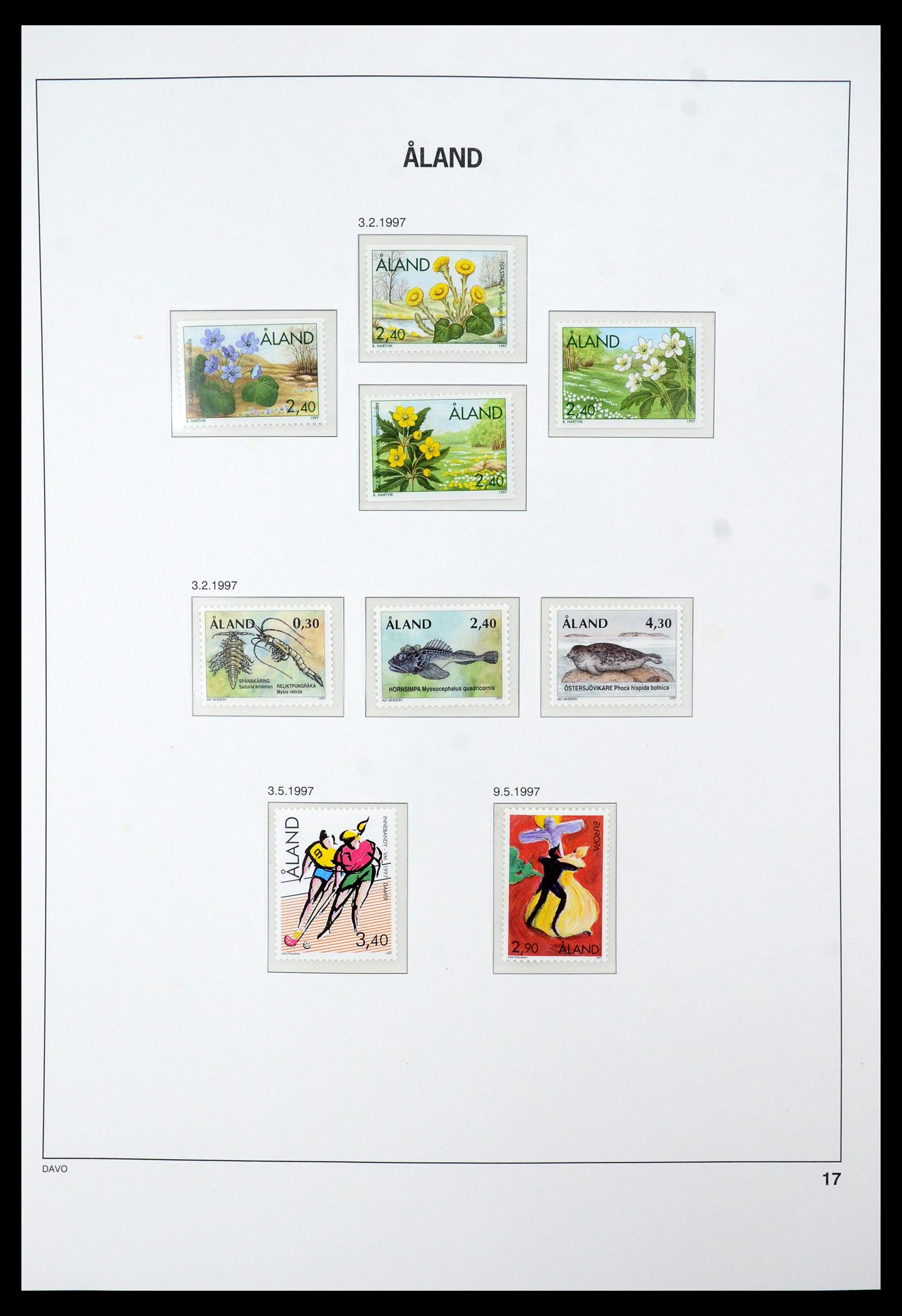 35597 020 - Postzegelverzameling 35597 Aland 1984-2004.