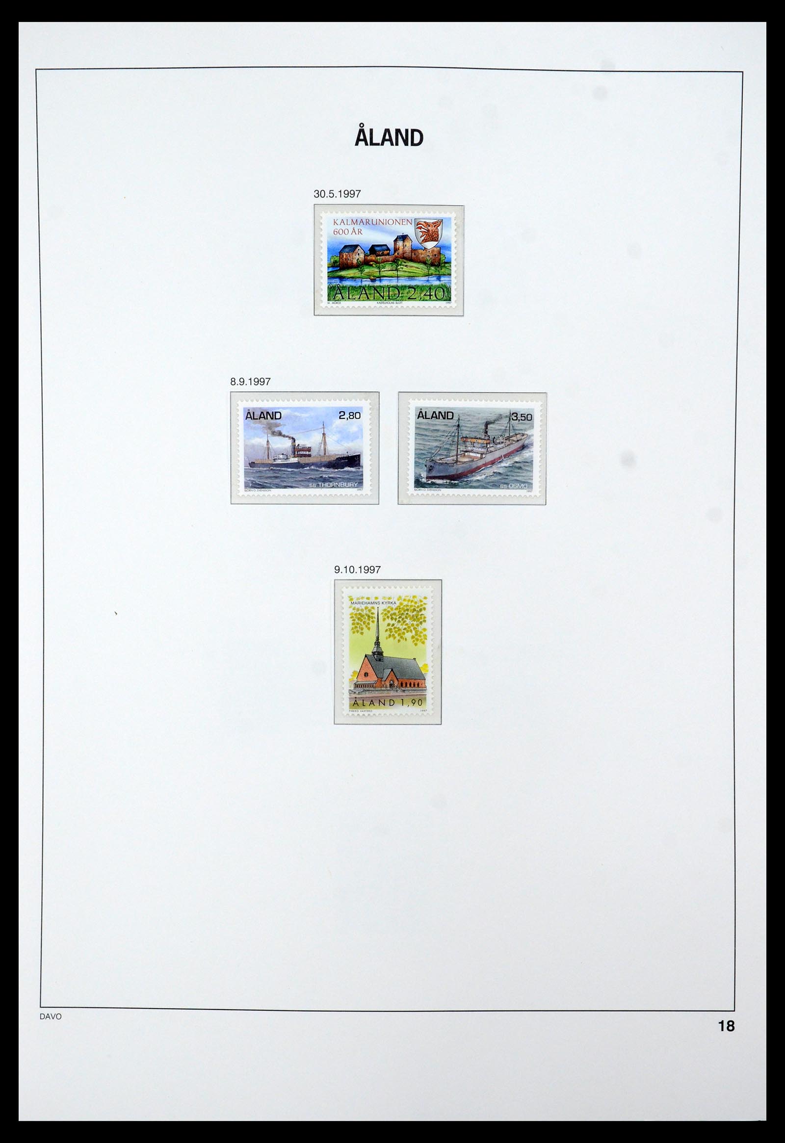 35597 021 - Postzegelverzameling 35597 Aland 1984-2004.