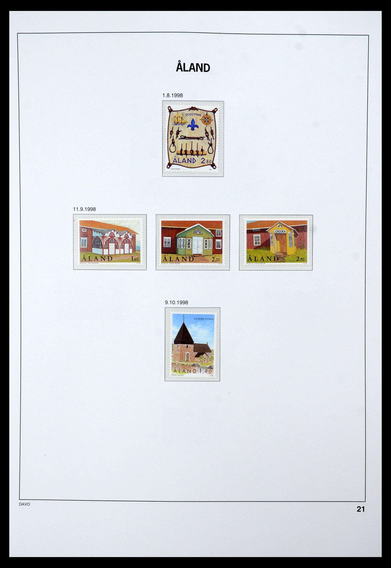 35597 024 - Postzegelverzameling 35597 Aland 1984-2004.