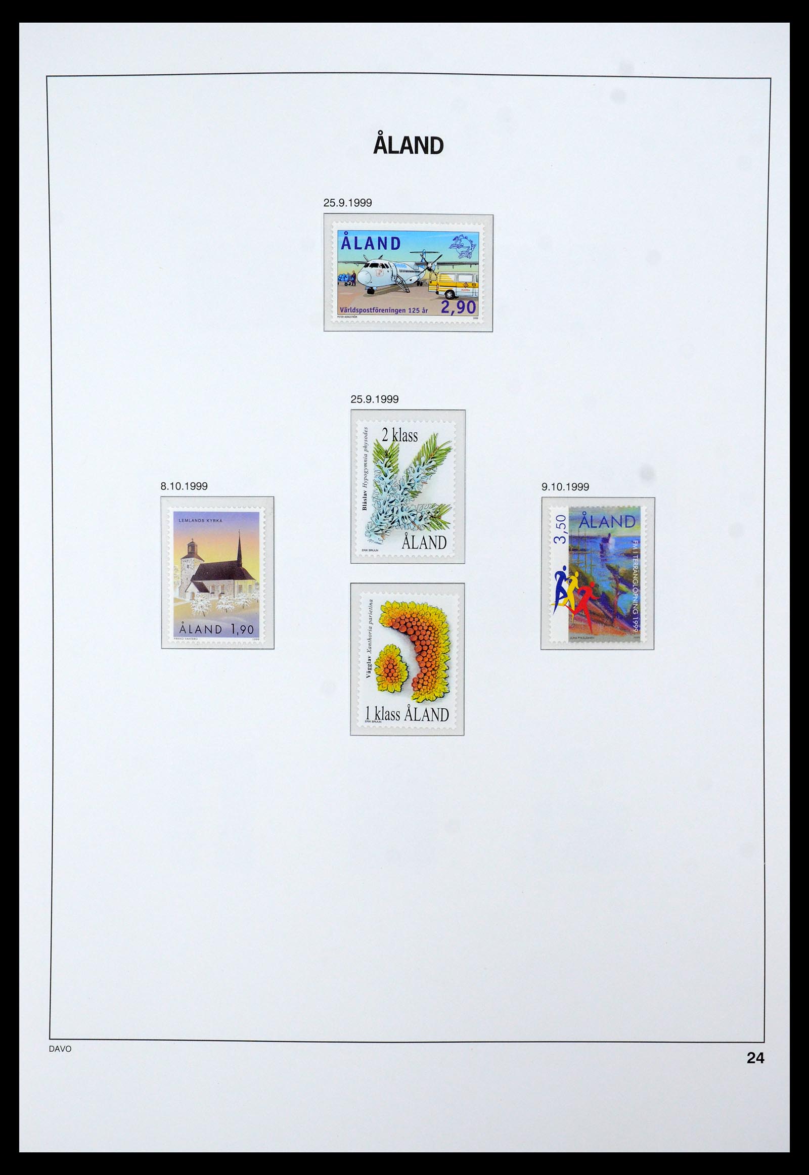 35597 027 - Postzegelverzameling 35597 Aland 1984-2004.