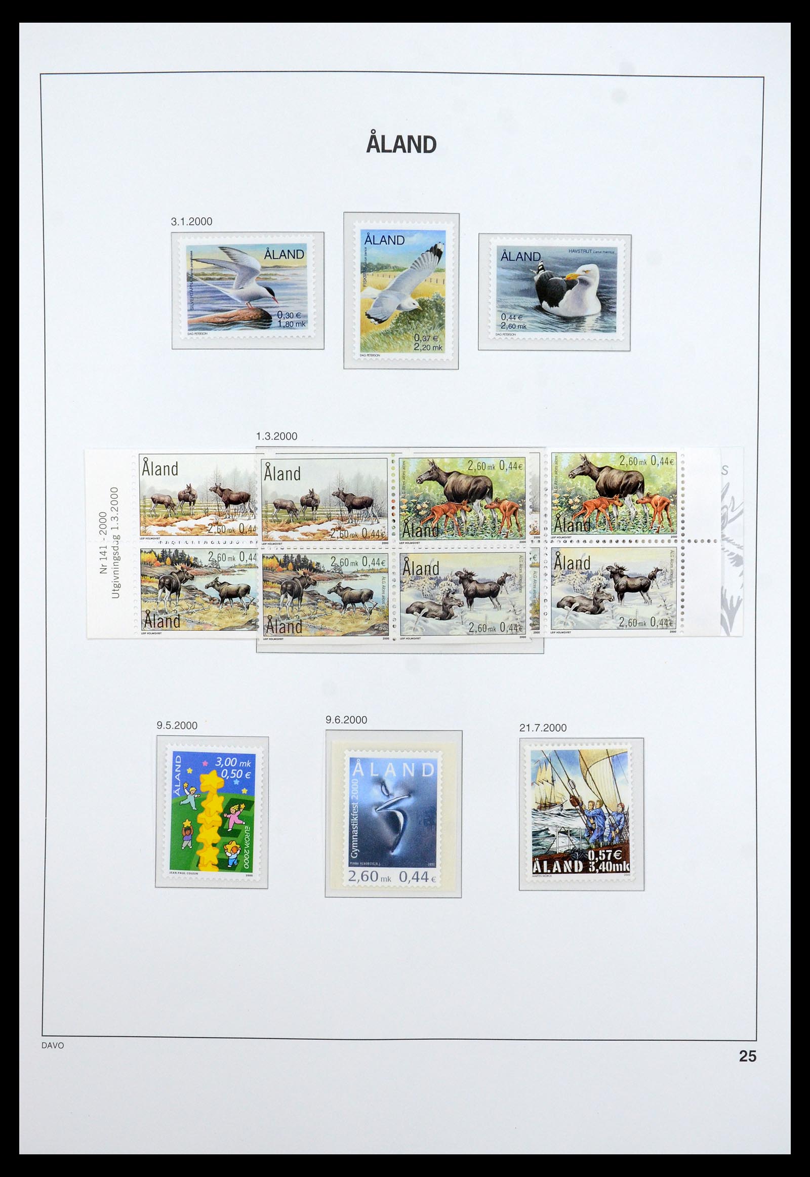 35597 028 - Postzegelverzameling 35597 Aland 1984-2004.