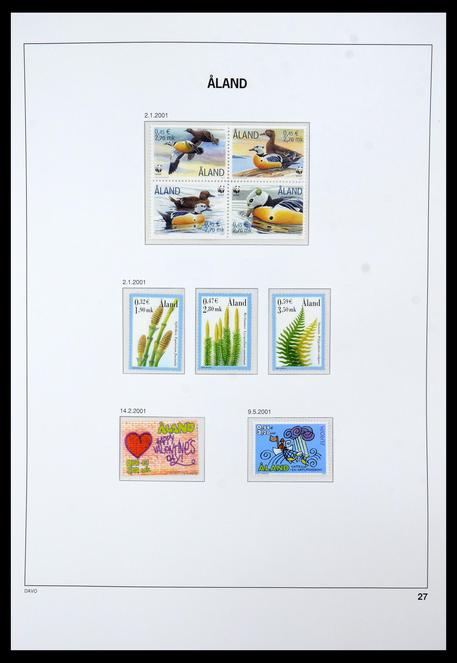35597 030 - Postzegelverzameling 35597 Aland 1984-2004.