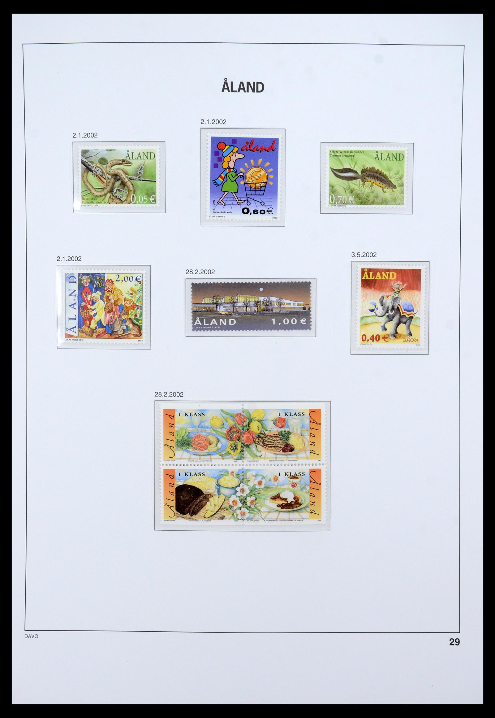 35597 032 - Postzegelverzameling 35597 Aland 1984-2004.