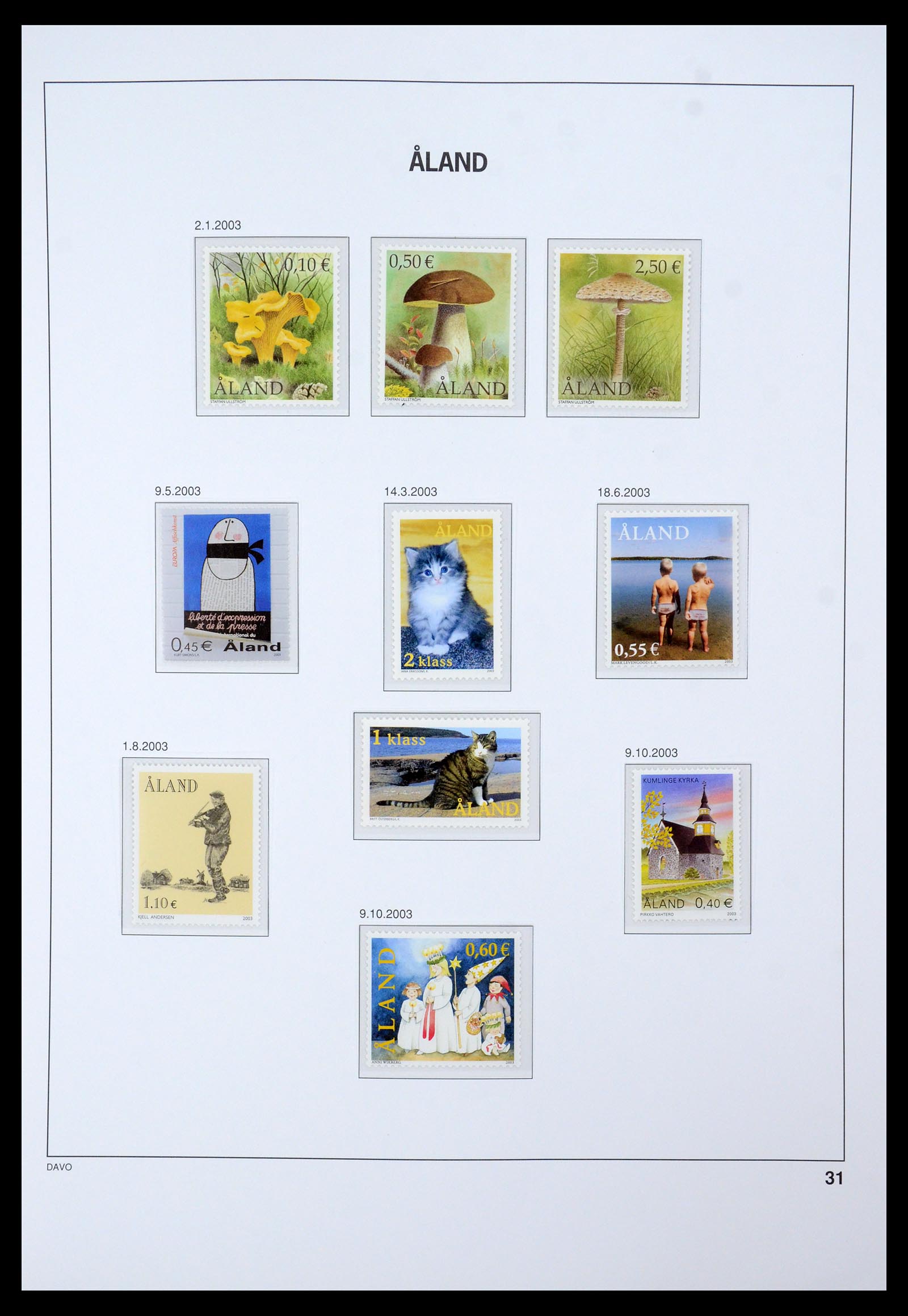 35597 034 - Stamp Collection 35597 Aland 1984-2004.