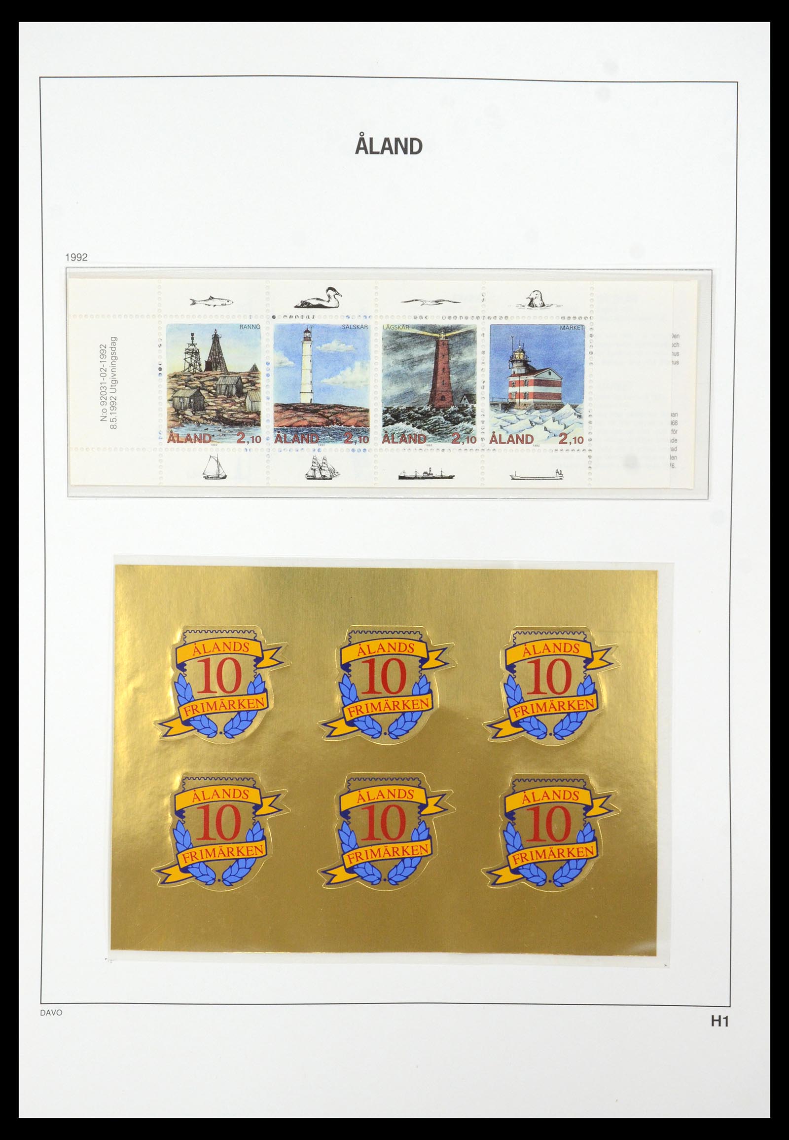 35597 042 - Postzegelverzameling 35597 Aland 1984-2004.
