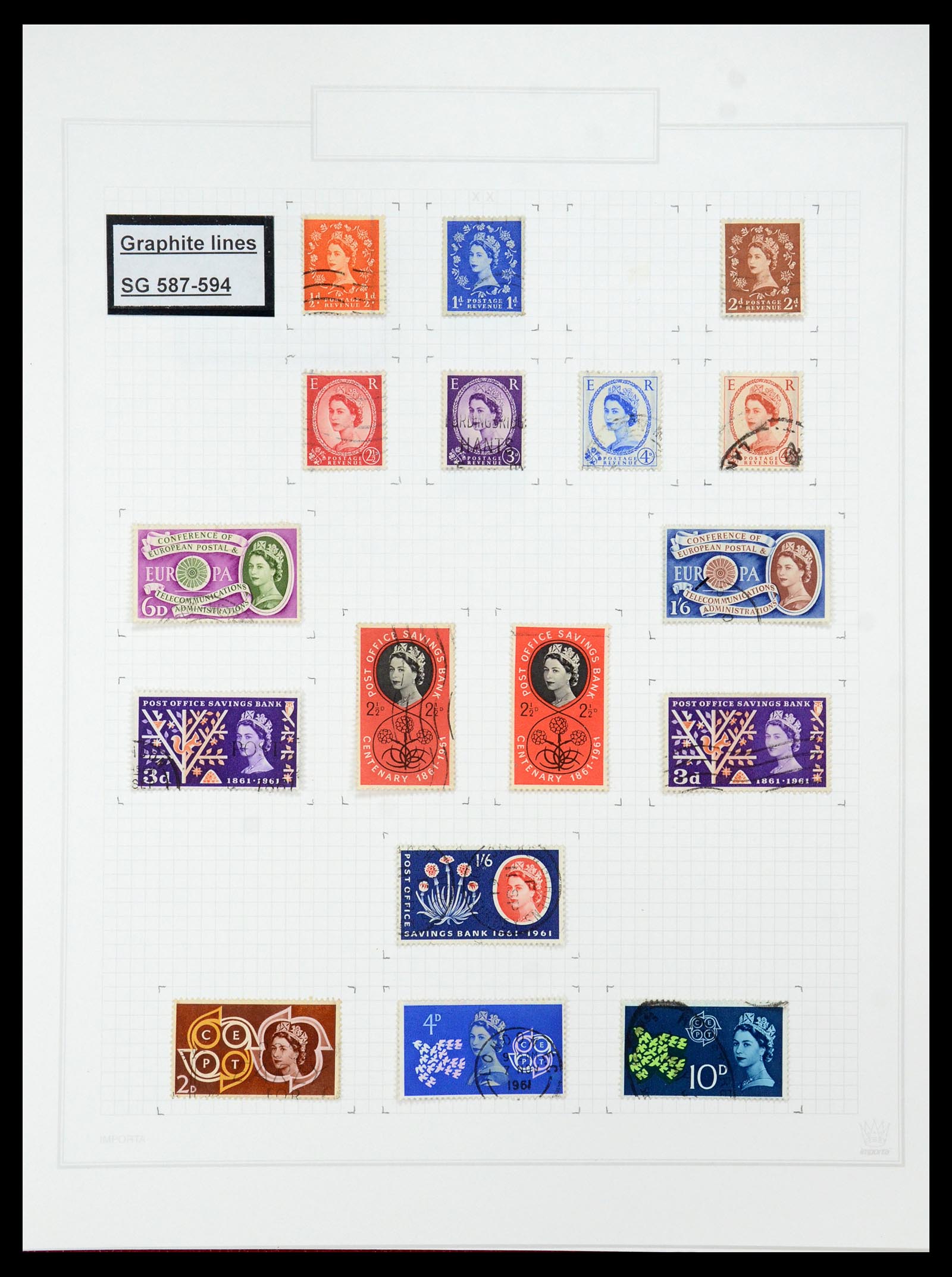 35601 084 - Stamp Collection 35601 Great Britain 1840-1970.