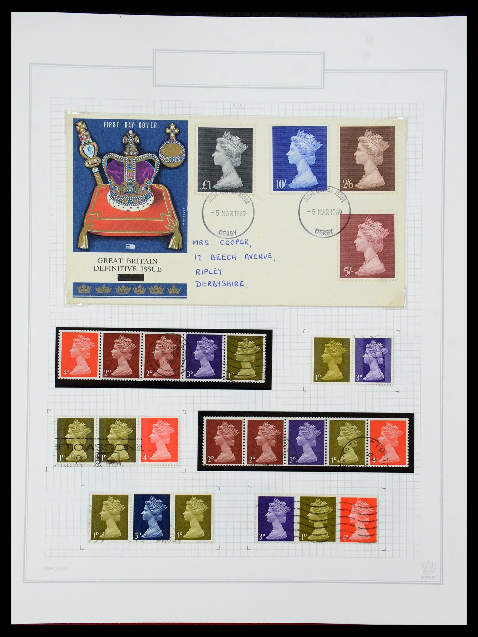 35601 119 - Stamp Collection 35601 Great Britain 1840-1970.