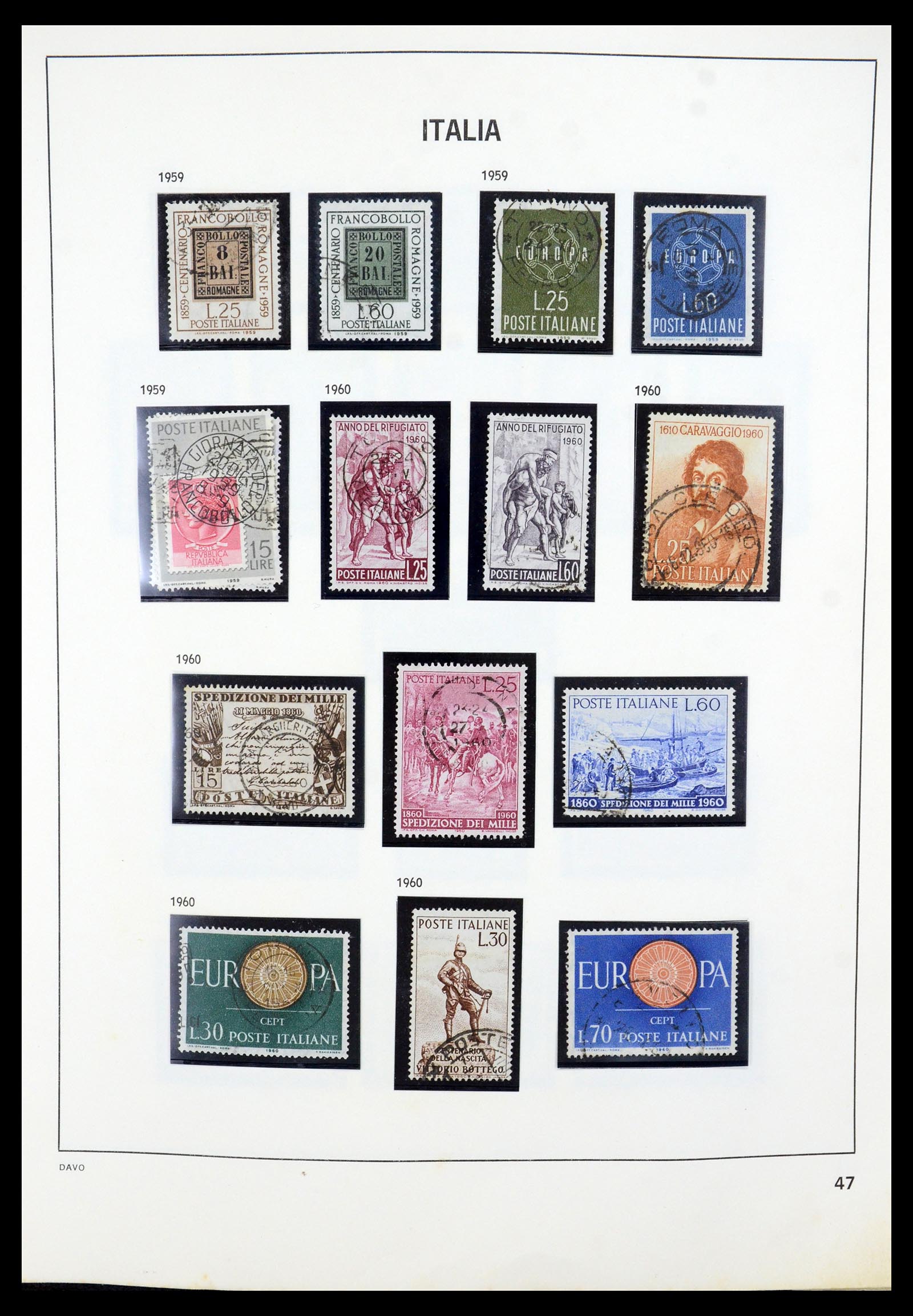 35603 043 - Postzegelverzameling 35603 Italië 1862-1991.