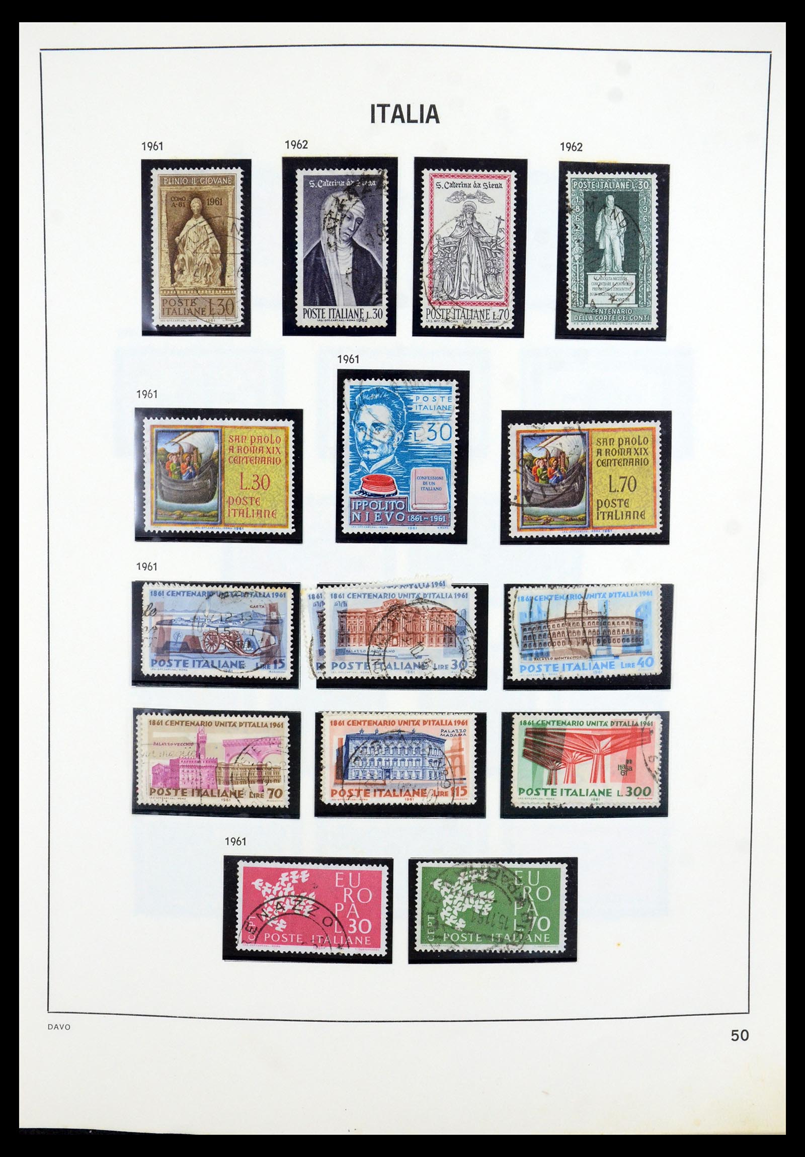 35603 046 - Postzegelverzameling 35603 Italië 1862-1991.